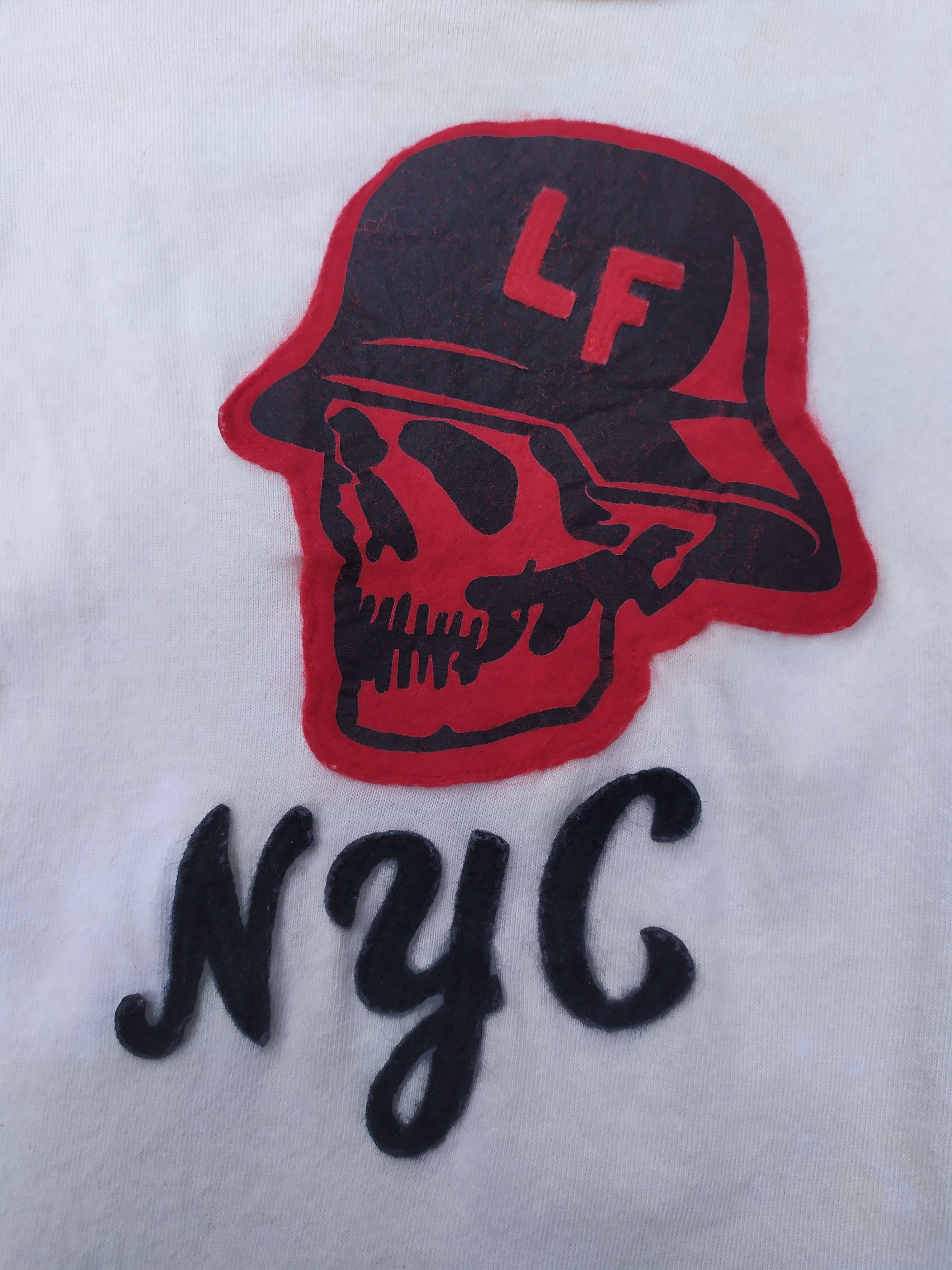 Left Field NyC Red Skull Logo T-Shirt