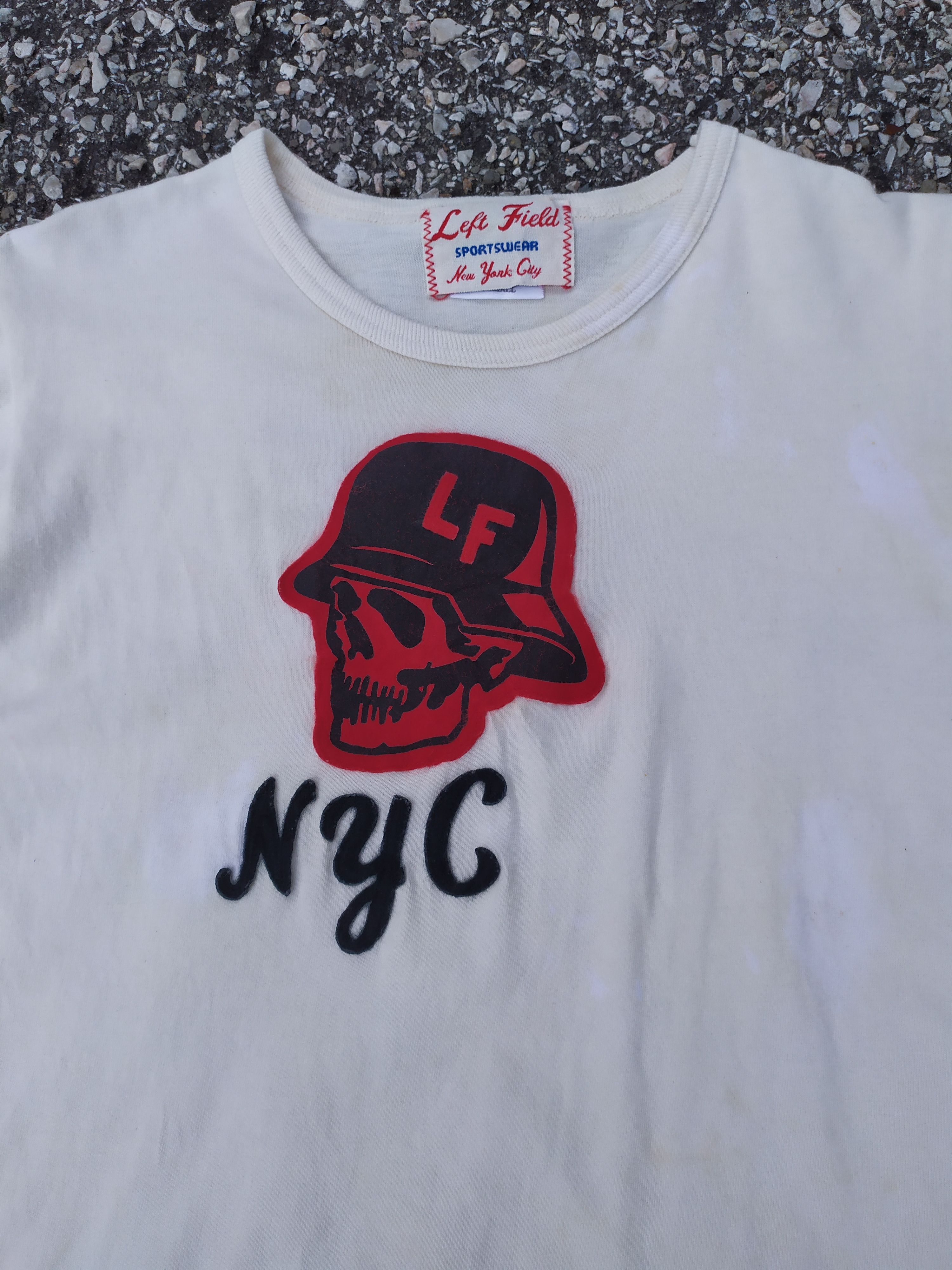 Left Field NyC Red Skull Logo T-Shirt