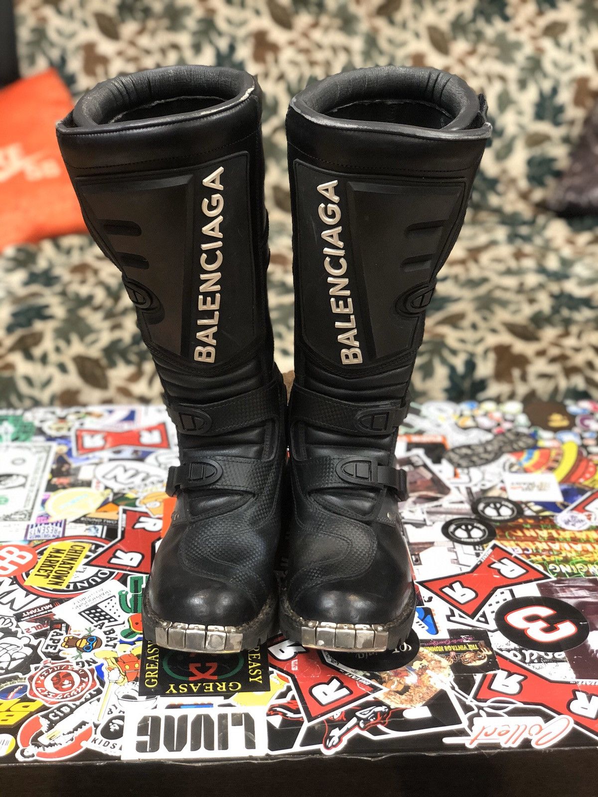Balenciaga Balenciaga Rider Leather Motorcycle Boots | Grailed