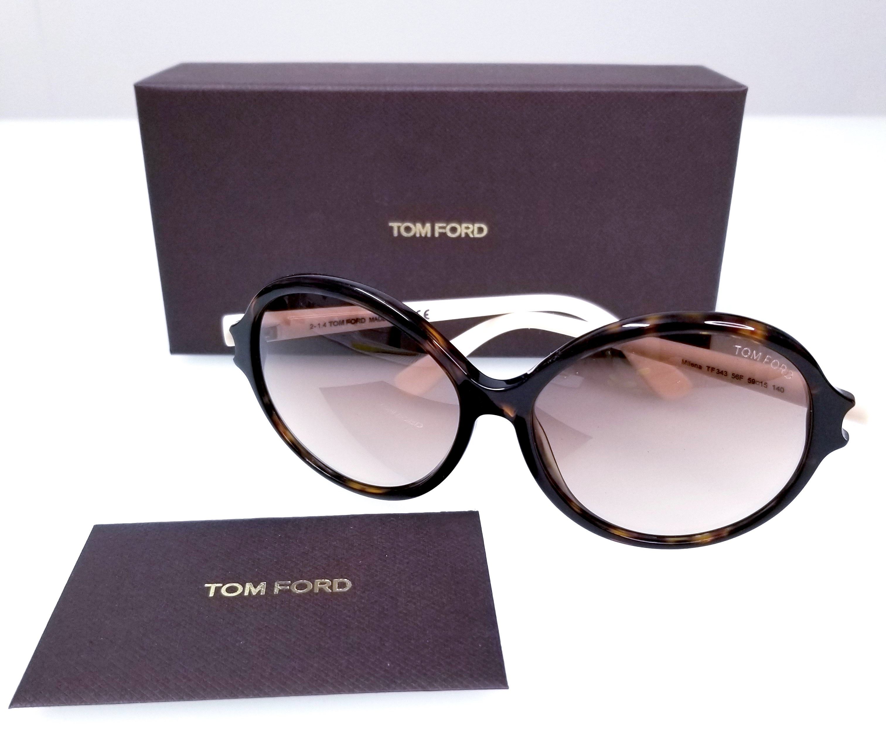 NEW Tom Ford FT0343 - 56F Milena Sunglasses