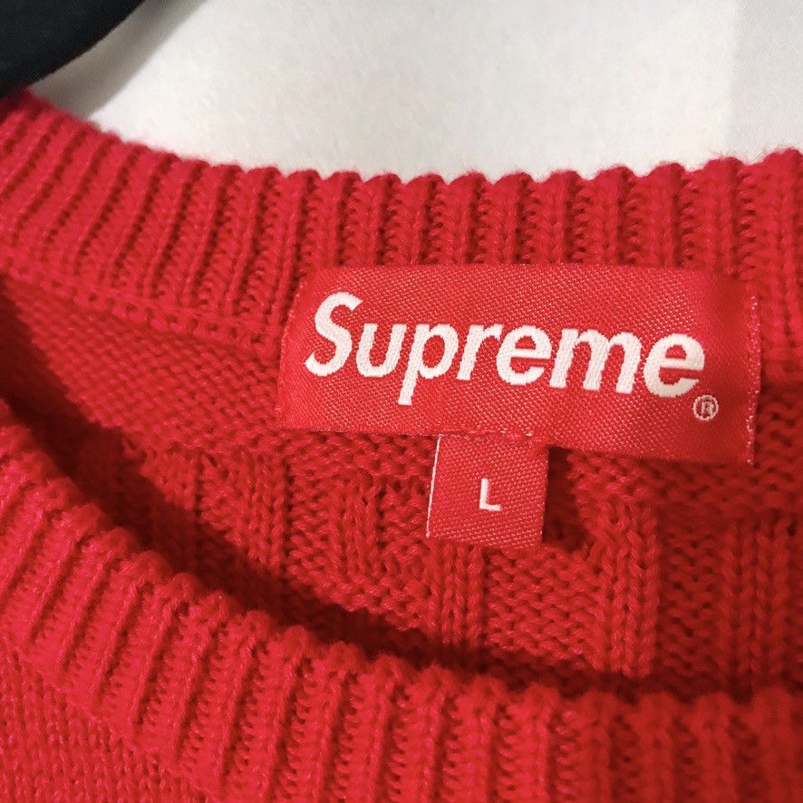 Supreme raised logo sweater sale