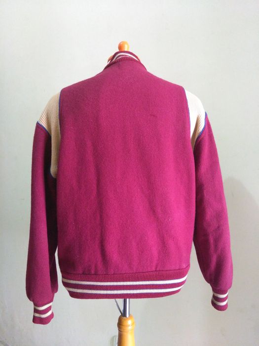 Vintage Vintage 60s Varsity Letterman Jacket Lasley Knitting