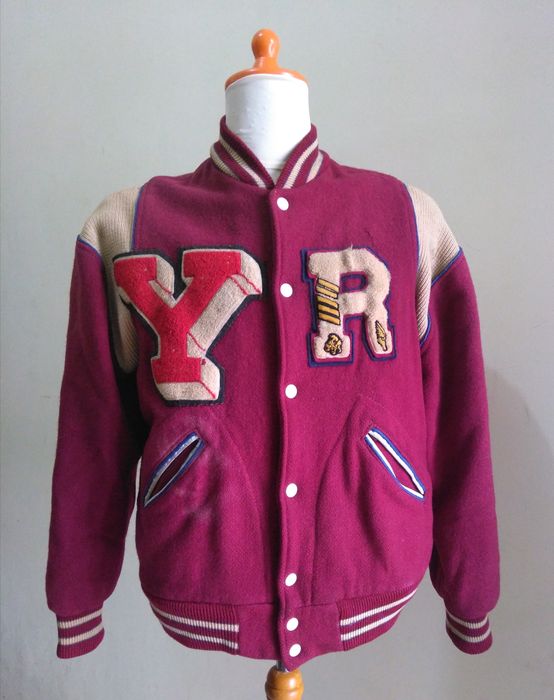 Vintage Vintage 60s Varsity Letterman Jacket Lasley Knitting