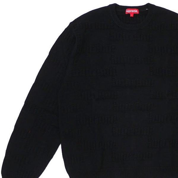 Supreme raised deals logo sweater