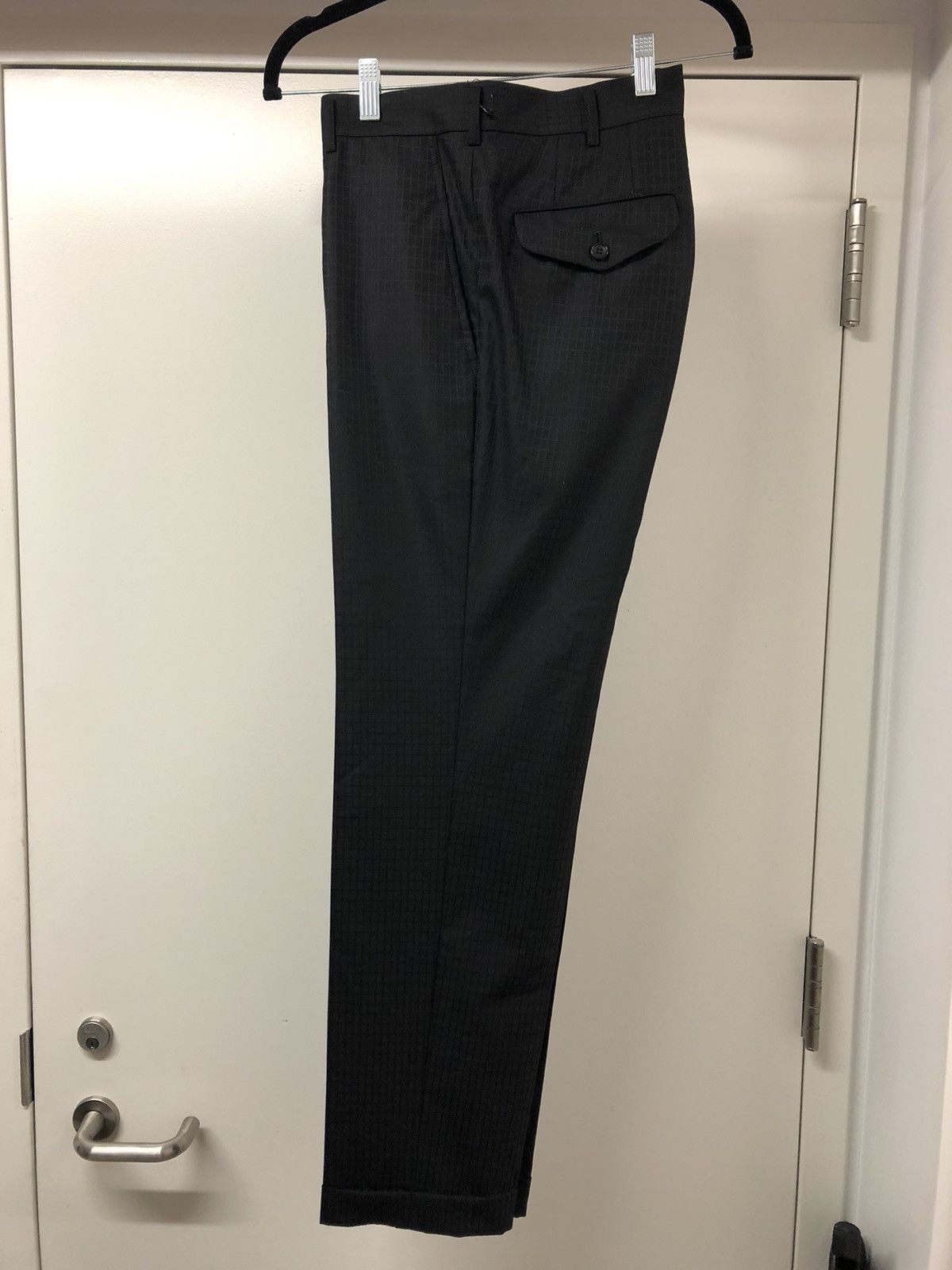 Comme des Garcons Homme Plus Wool Jacquard Square Pattern Pant Size US 36 / EU 52 - 1 Thumbnail