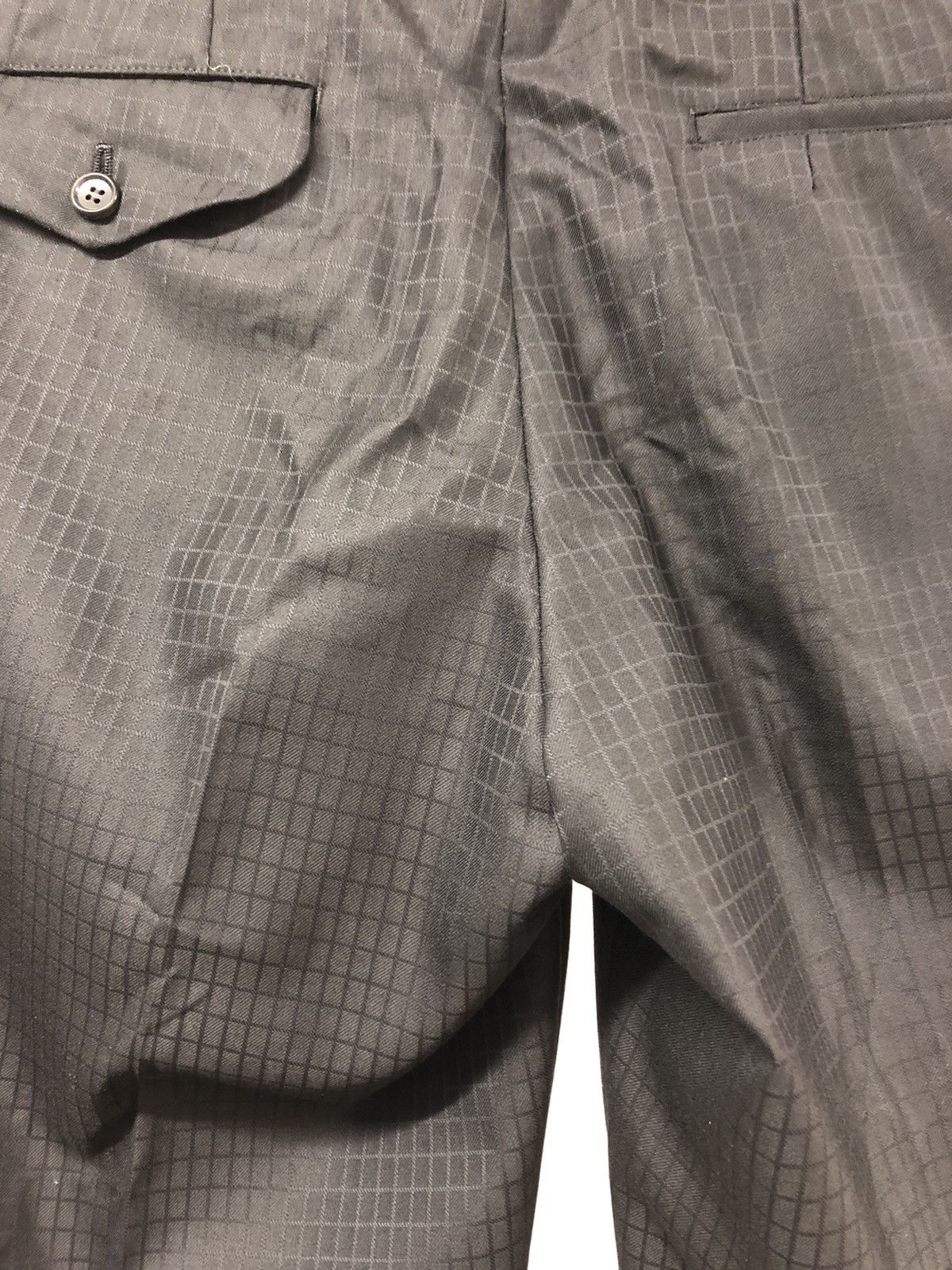 Comme des Garcons Homme Plus Wool Jacquard Square Pattern Pant Size US 36 / EU 52 - 4 Thumbnail