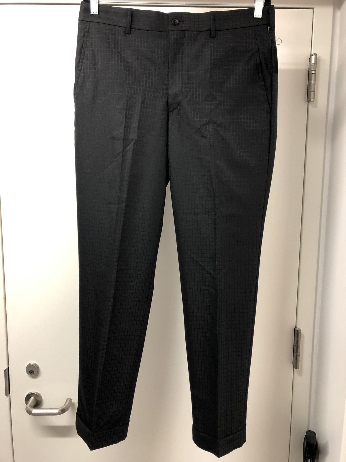 Comme des Garcons Homme Plus Wool Jacquard Square Pattern Pant Size US 36 / EU 52 - 2 Thumbnail