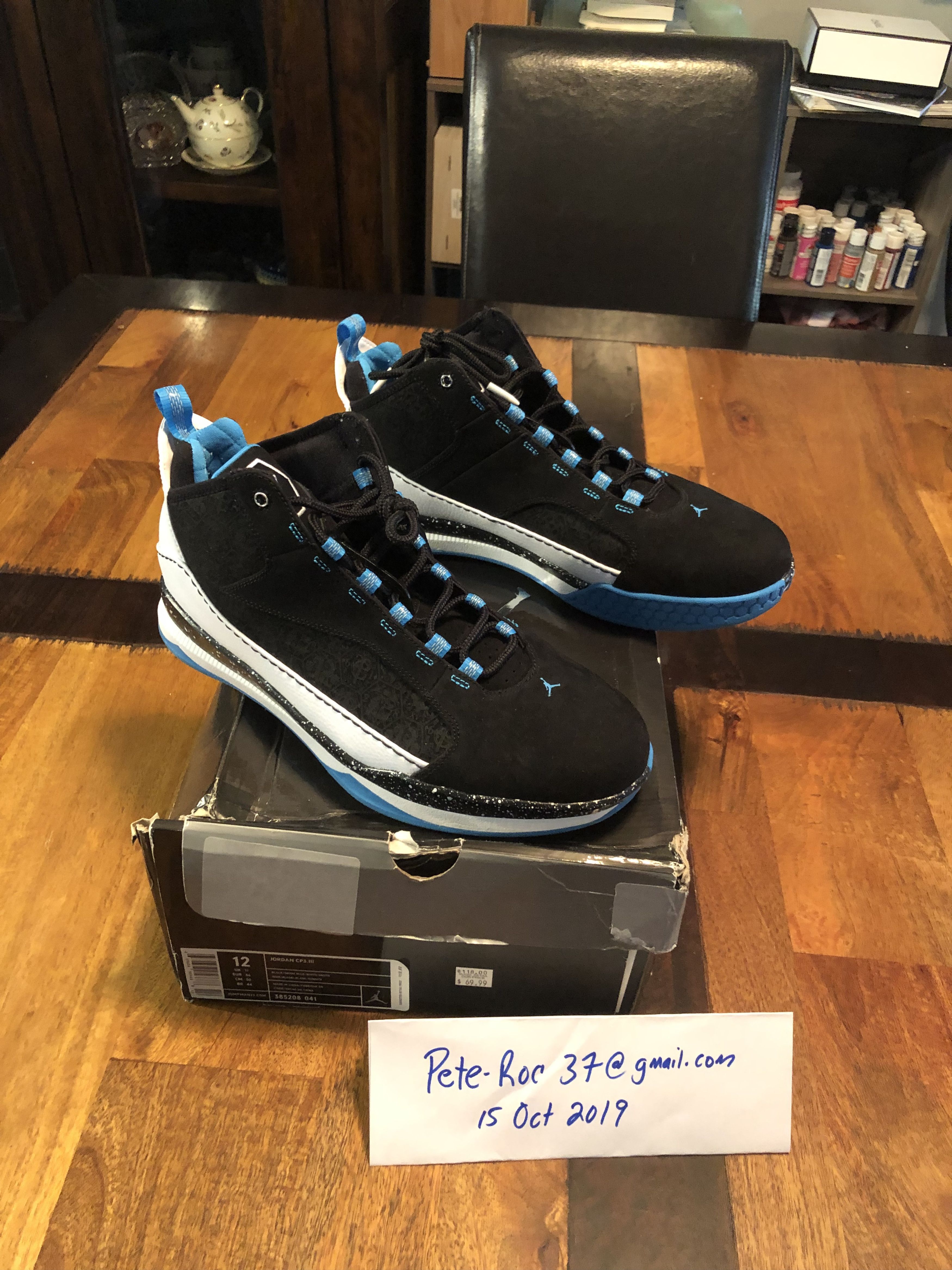 Air Jordan CP3.III Black Orion Blue White Snstn