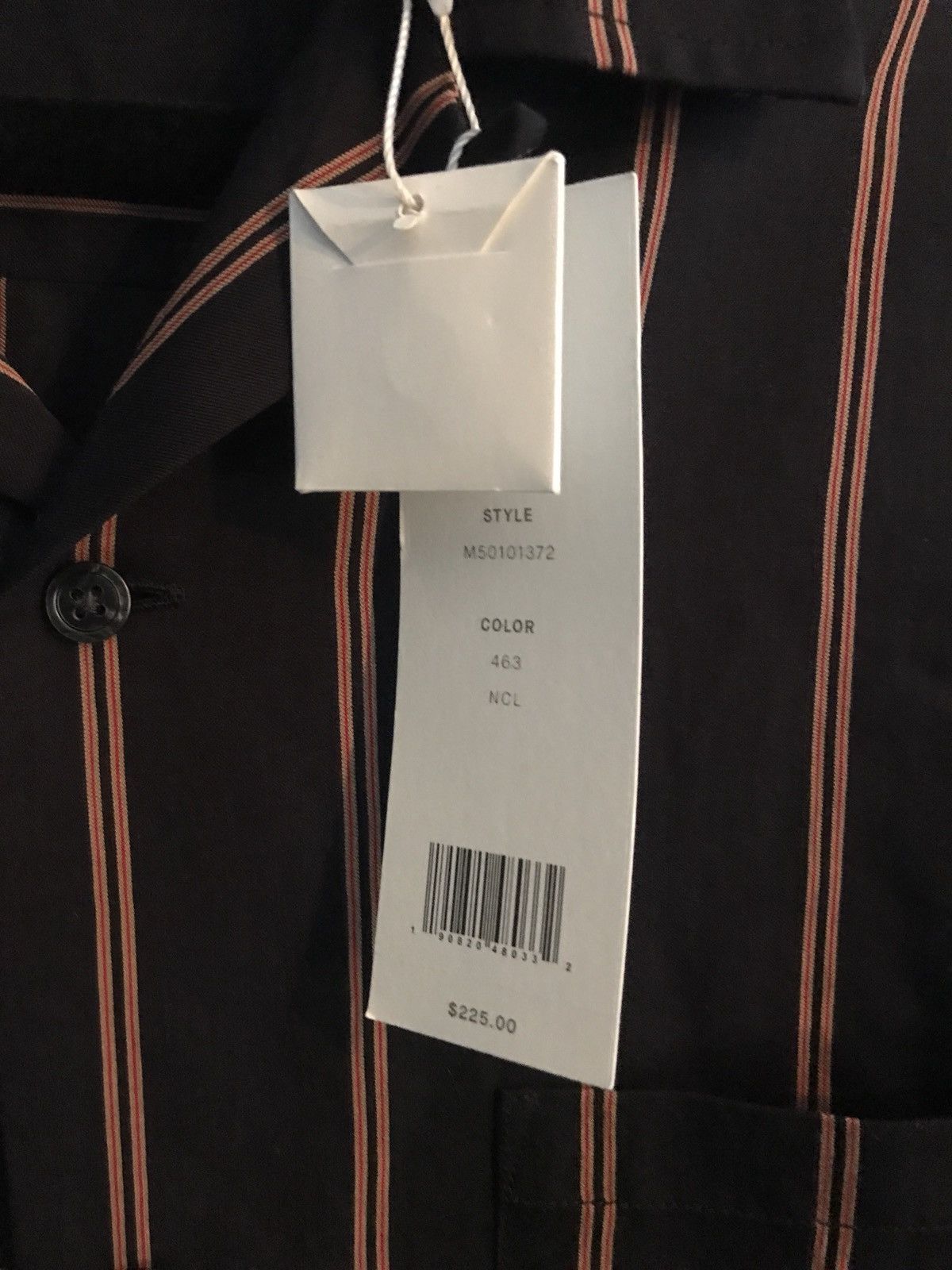 Vince Striped Short Sleeve Camp Collar Button Down Size US S / EU 44-46 / 1 - 3 Thumbnail
