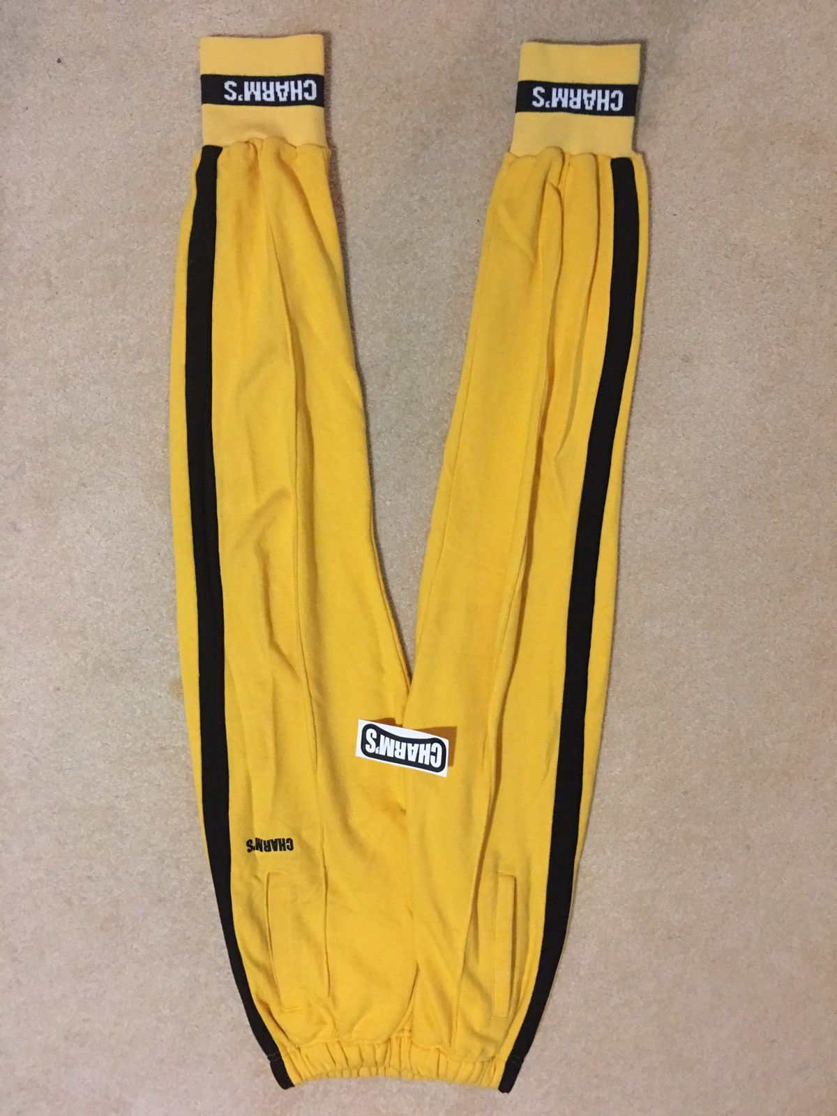 Charm‘s Yellow Black stripe pant M