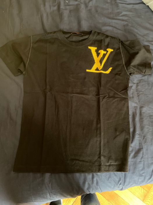 Louis Vuitton Louis Vuitton Yellow Brick Logo T Shirt