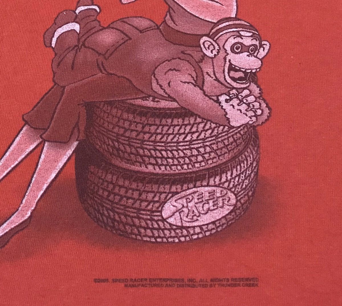 Cartoon Network 2005 Speed Racer “Spank My Monkey” Tshirt Mach GoGoGo/Anime Size US M / EU 48-50 / 2 - 4 Thumbnail