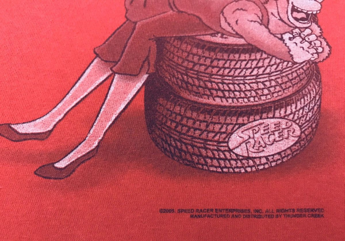 Cartoon Network 2005 Speed Racer “Spank My Monkey” Tshirt Mach GoGoGo/Anime Size US M / EU 48-50 / 2 - 5 Thumbnail
