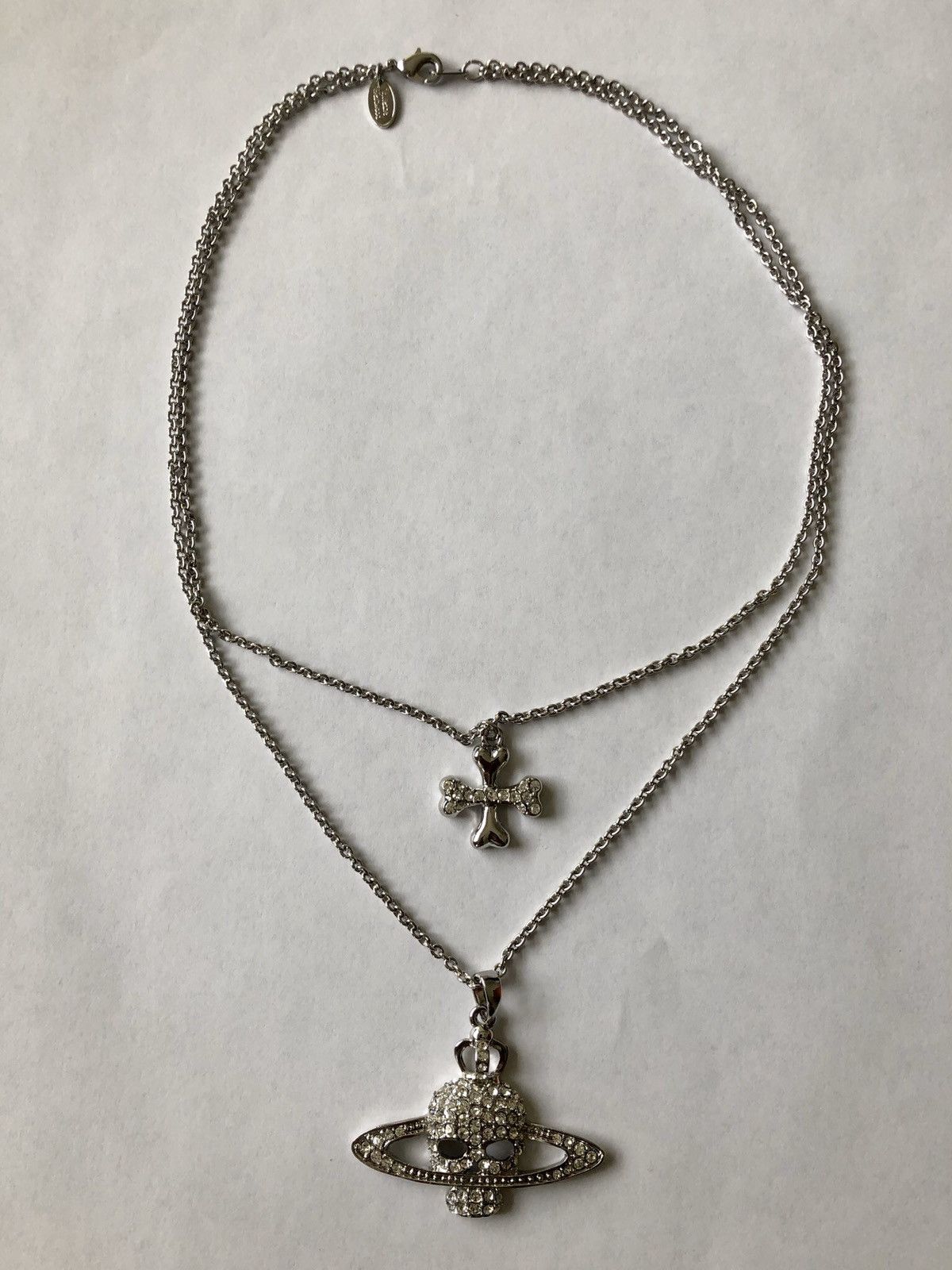 Vivienne Westwood Vivienne Westwood Crystal Skull Orb Necklace Grailed