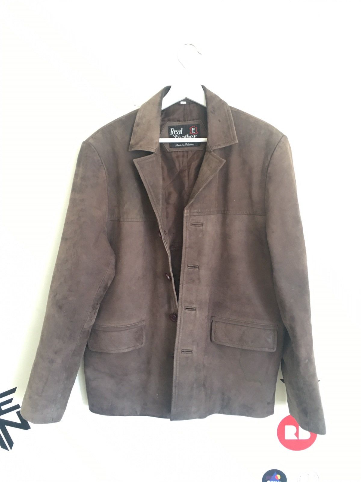 Japanese Brand × Vintage Brown “Real Leather” jacket Size US L / EU 52-54 / 3 - 1 Thumbnail