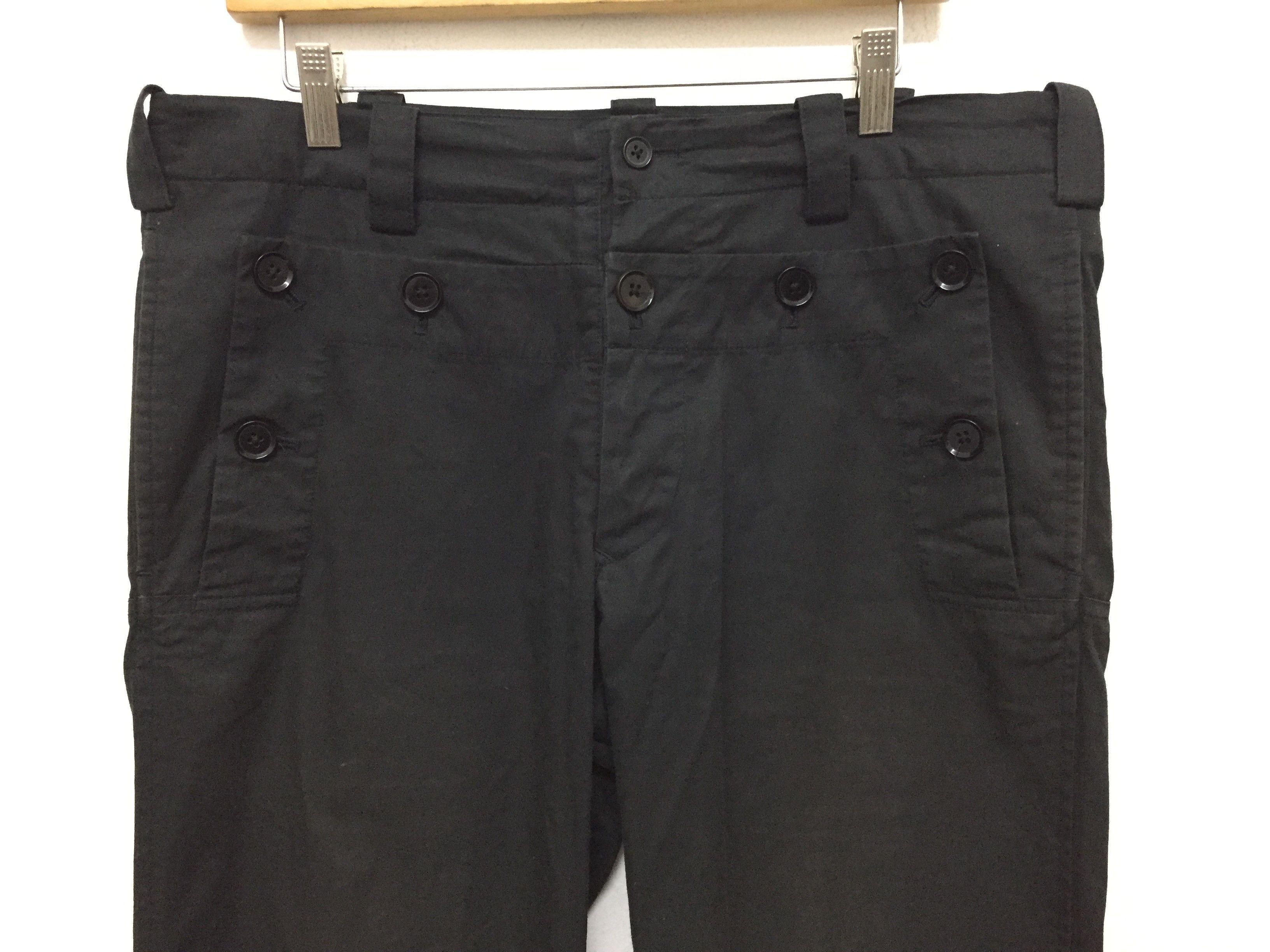 Yohji Yamamoto AW94 Pour Homme Sailor Multibutton pocket Pants Size US 33 - 6 Thumbnail