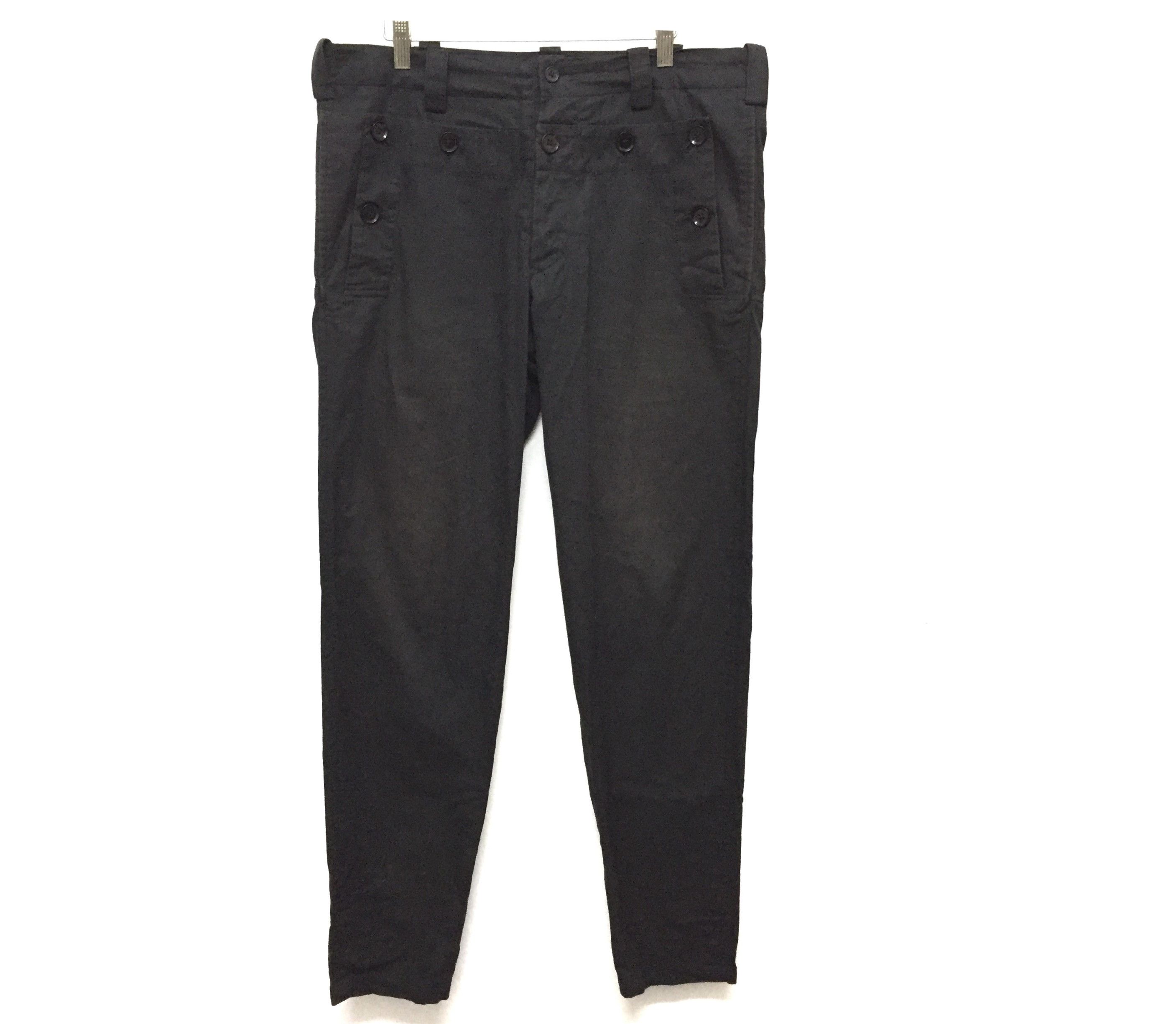 Yohji Yamamoto AW94 Pour Homme Sailor Multibutton pocket Pants Size US 33 - 4 Thumbnail