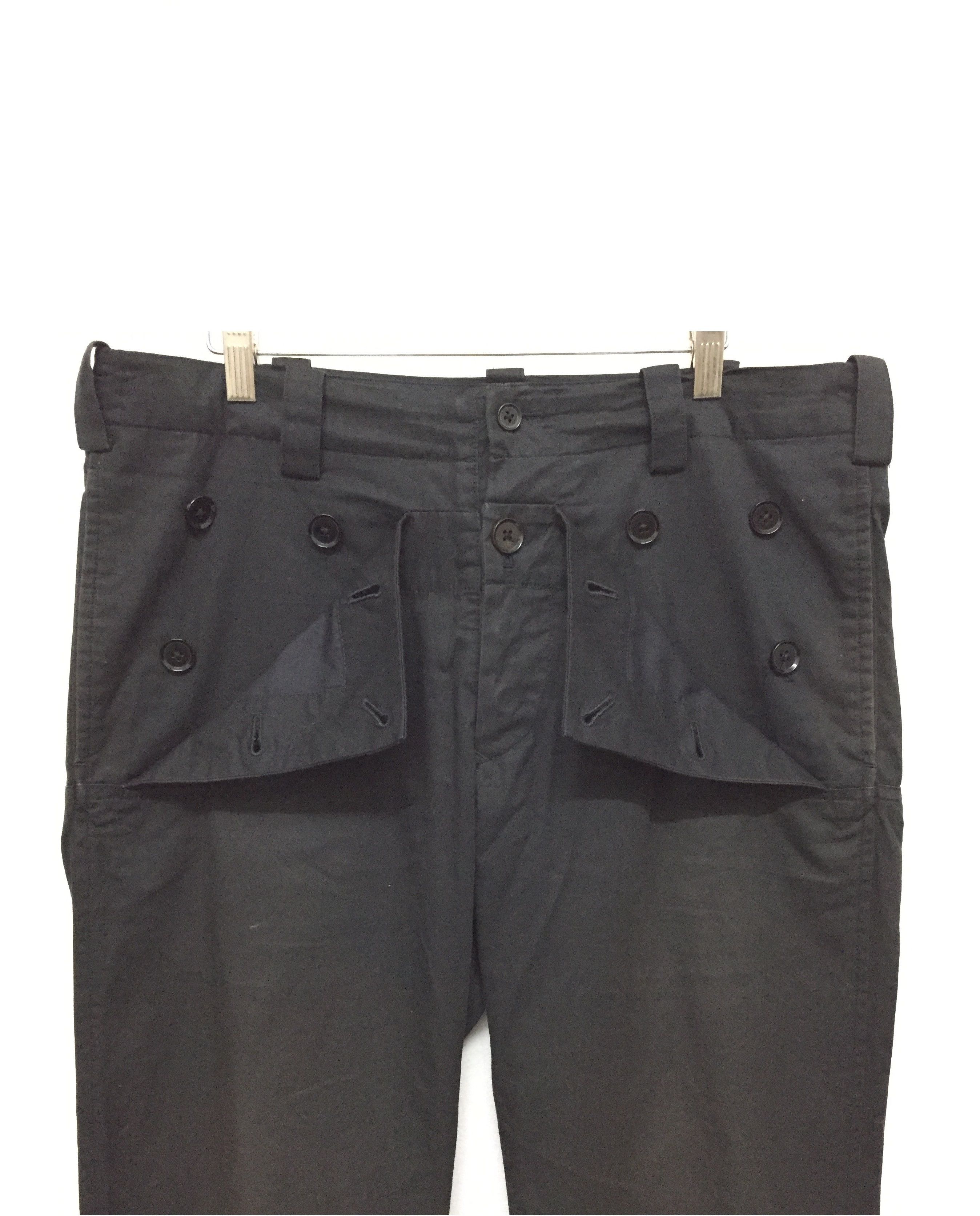 Yohji Yamamoto AW94 Pour Homme Sailor Multibutton pocket Pants Size US 33 - 3 Thumbnail