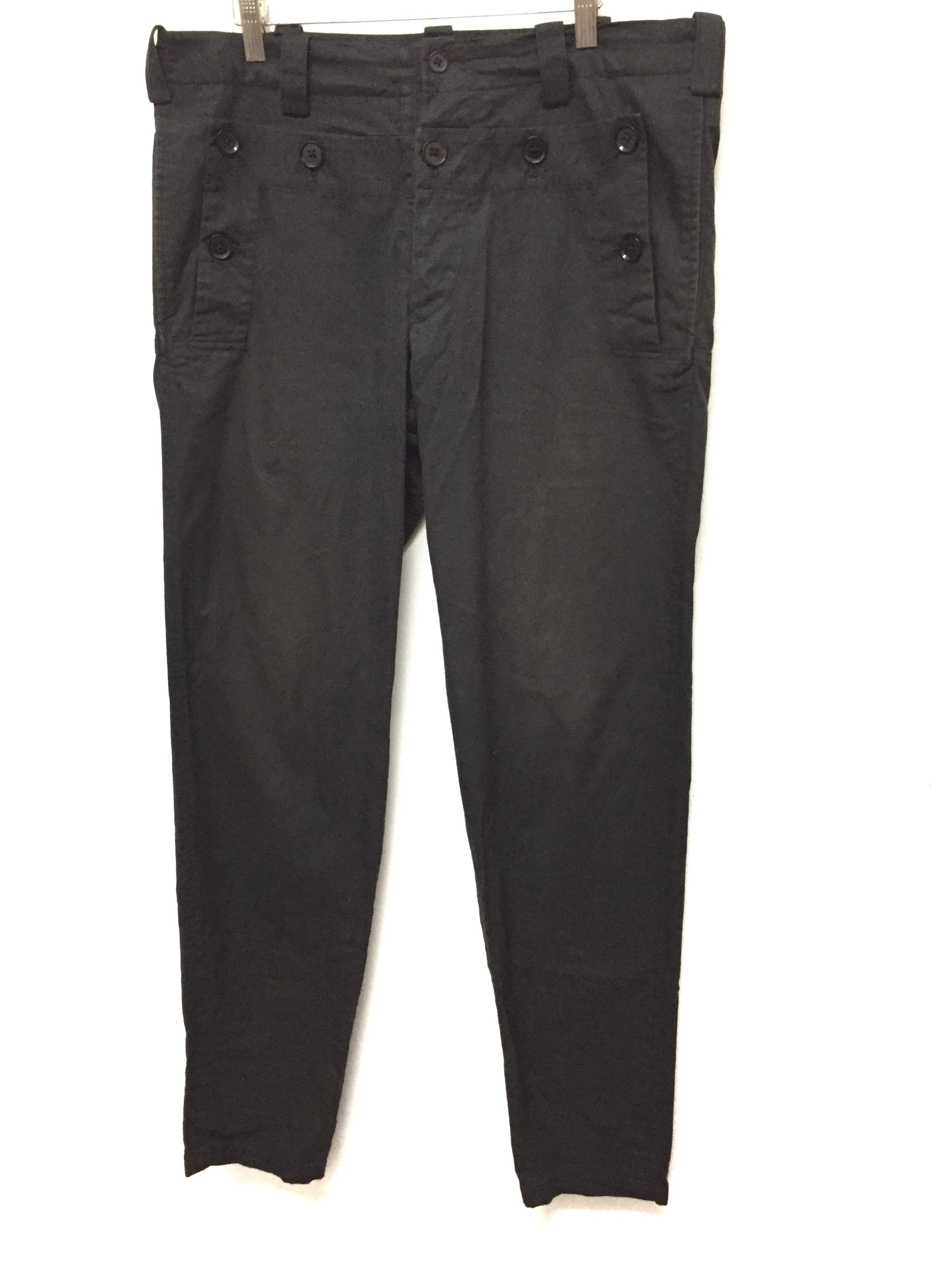Yohji Yamamoto AW94 Pour Homme Sailor Multibutton pocket Pants Size US 33 - 5 Thumbnail