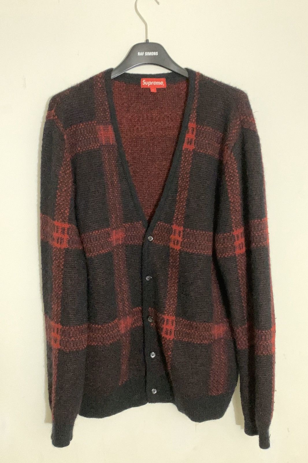 Supreme Supreme Plaid Mohair Cardigan | Grailed