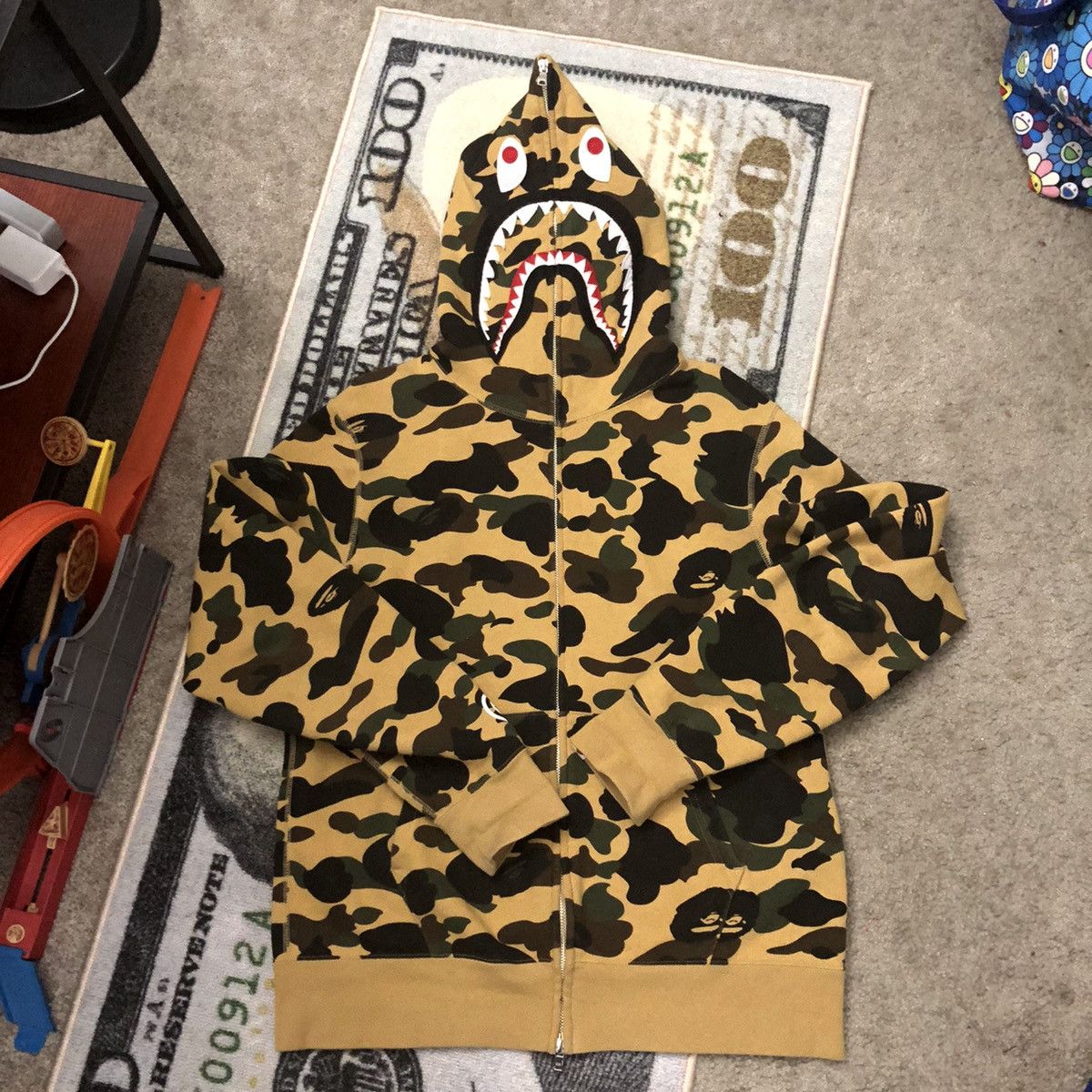 Bape Bape 1st Camo Shark Full Zip Hoodie PONR | Grailed