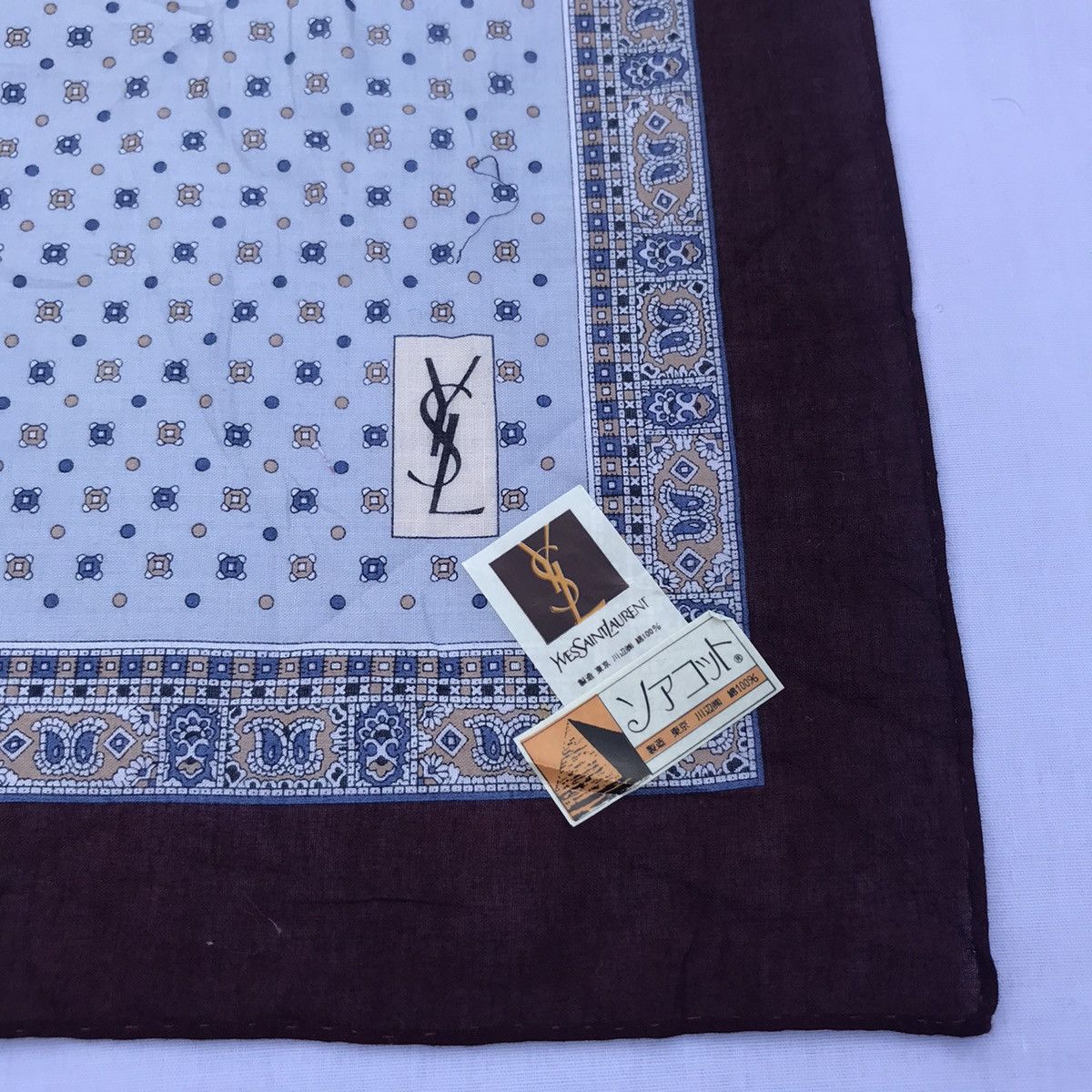 Yves Saint Laurent Vintage YVES SAINT LAURENT bandana handkerchief neckerchief Size ONE SIZE - 3 Thumbnail
