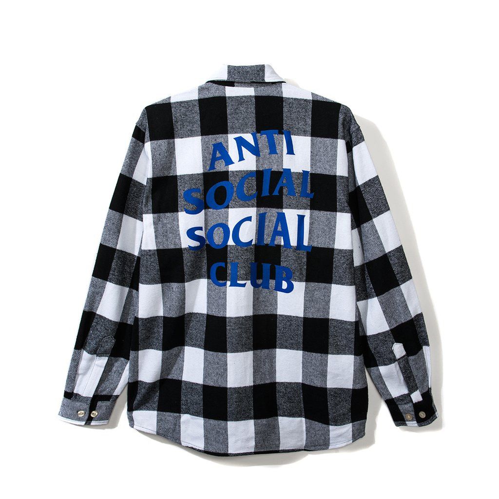 antisocialsocialclub flannelチェックシャツストリート-