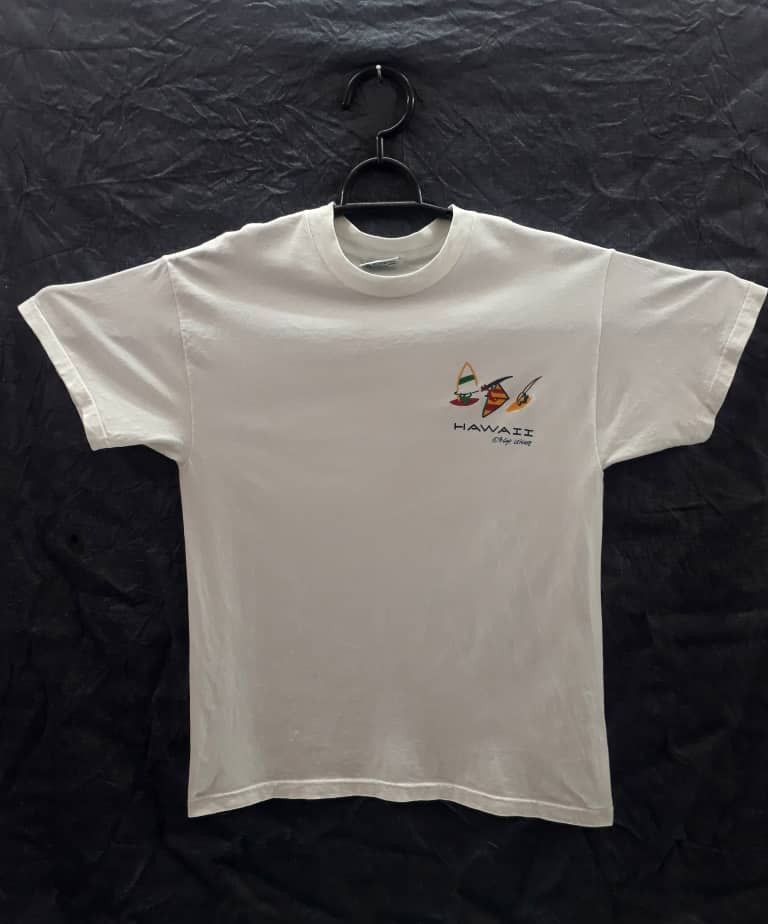 Vintage Vintage HAWAII White Tees Made In U.S.A Size US L / EU 52-54 / 3 - 2 Thumbnail