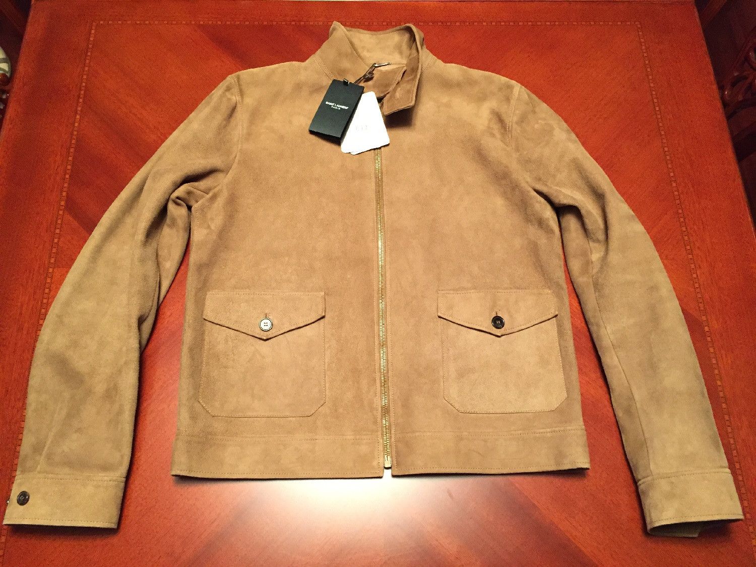 Last drop / Aviator Jacket in Cognac Suede