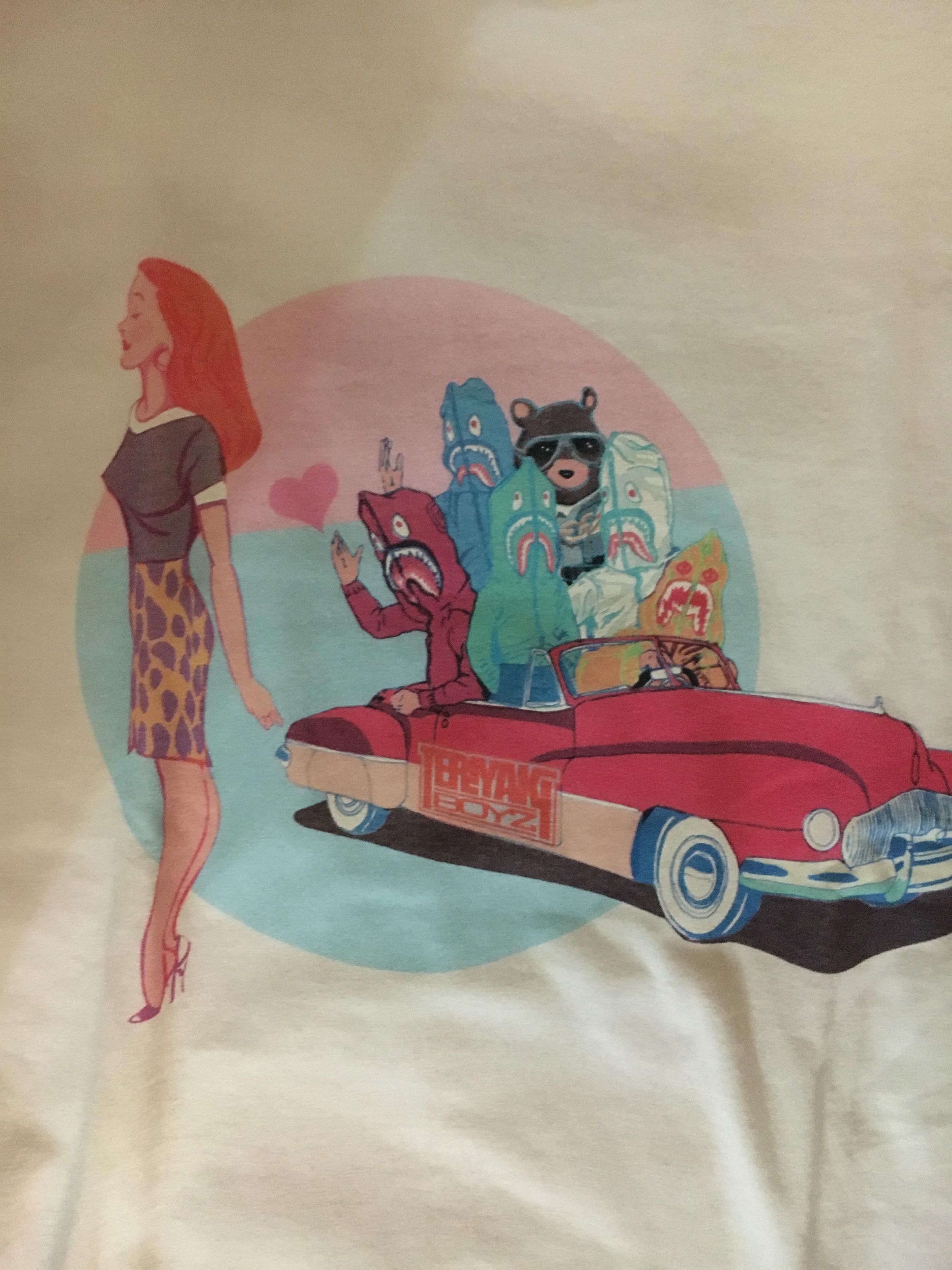 大人 可愛い 服  West Kanye × Bape Teriyaki  Boyz トップス