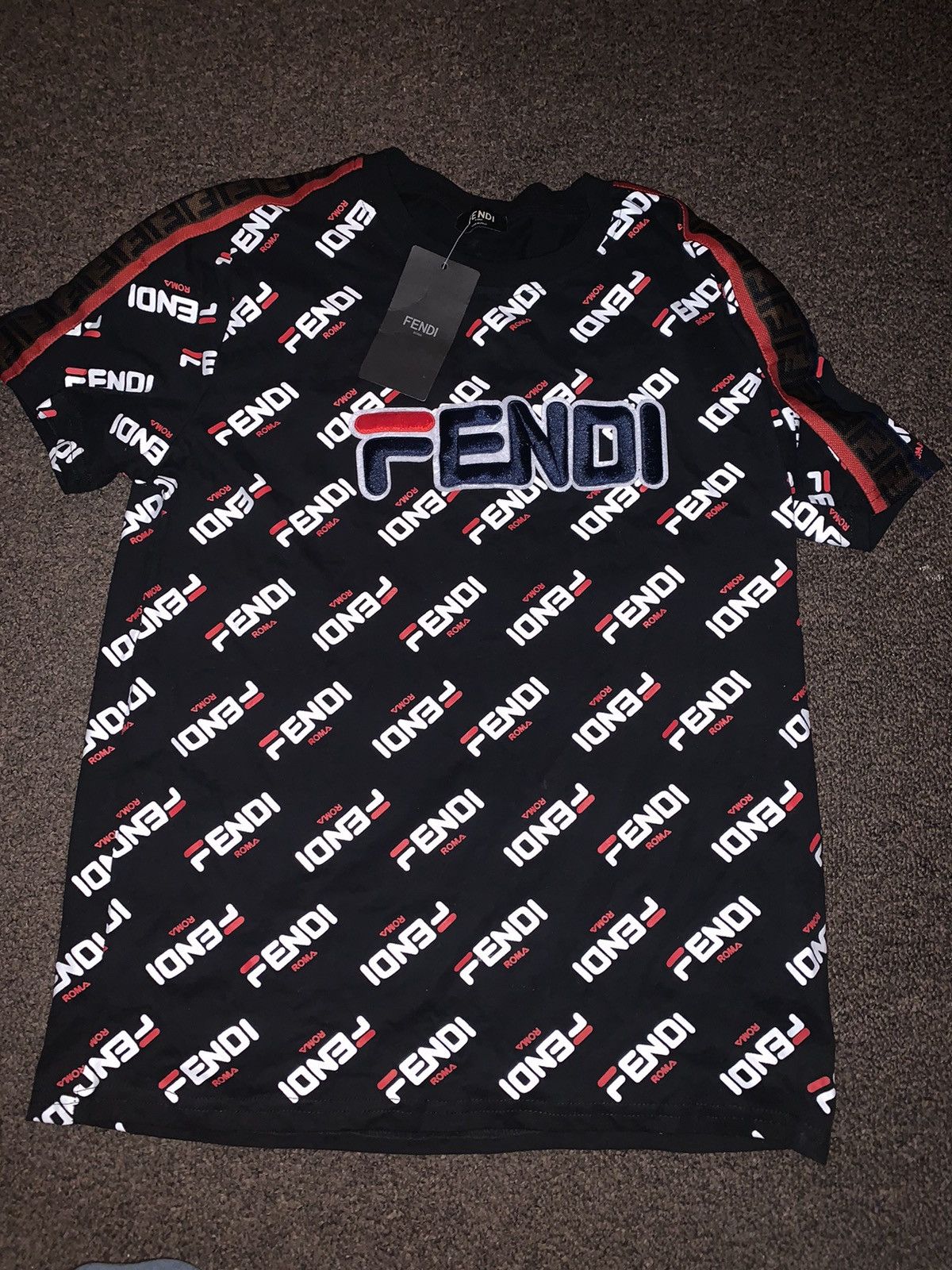 Tee shirt cheap fendi fila