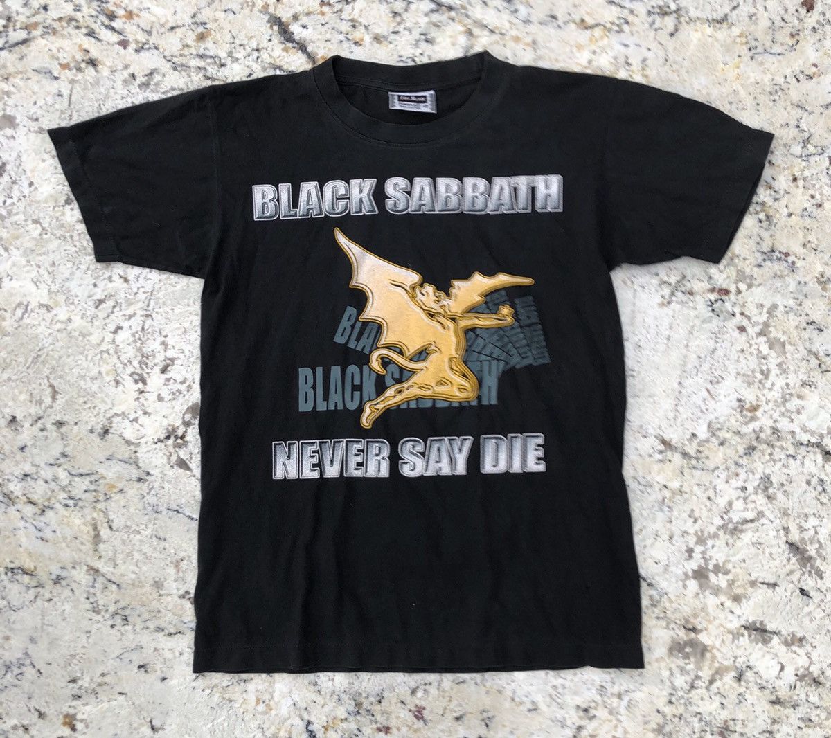 Band Tees Black Sabbath Vol 4 Never Say Die Glitter Logo Size US M / EU 48-50 / 2 - 1 Thumbnail