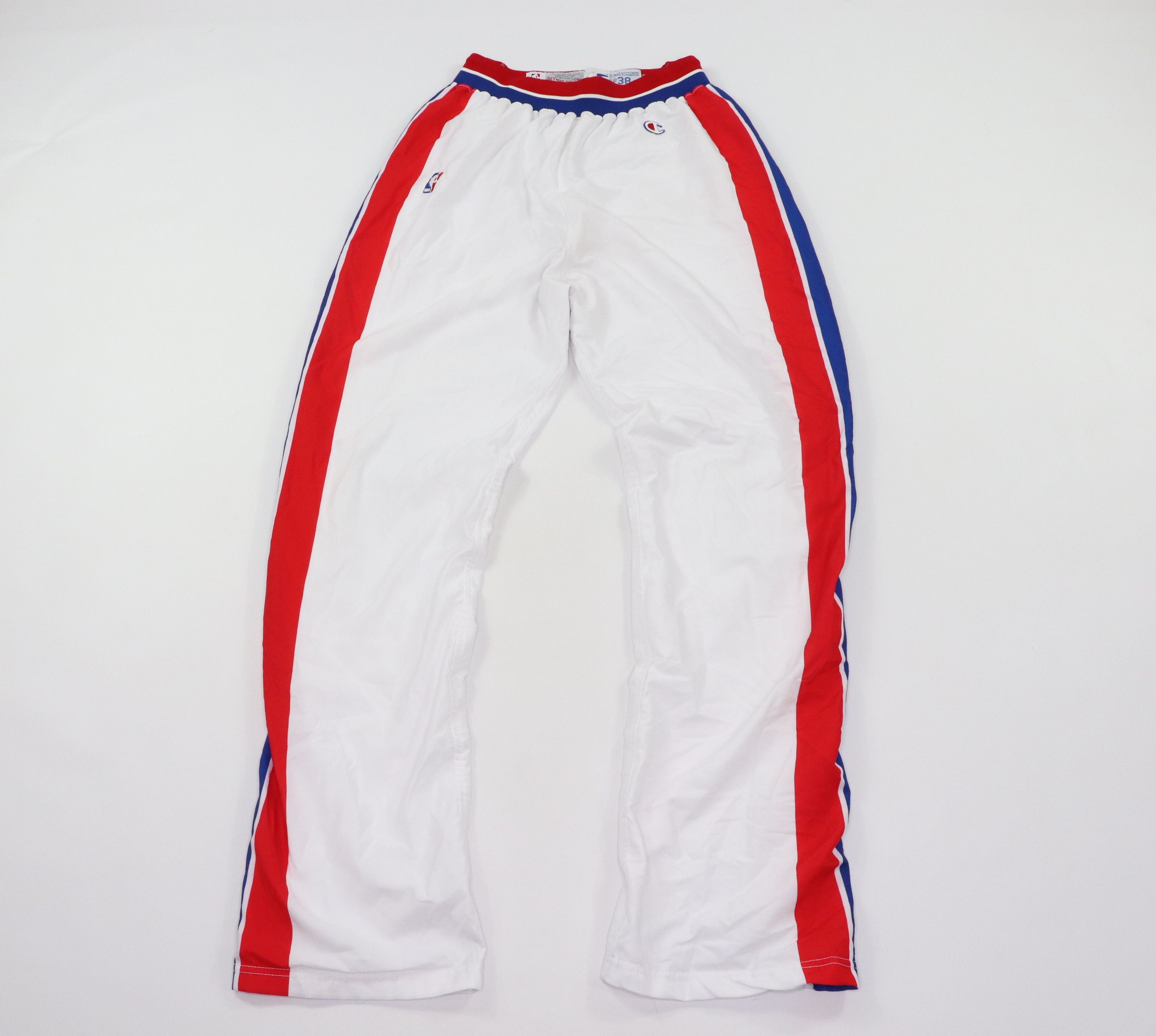 Vintage 90s Champion Team Issued Detroit Pistons Pants White 92/93 ...