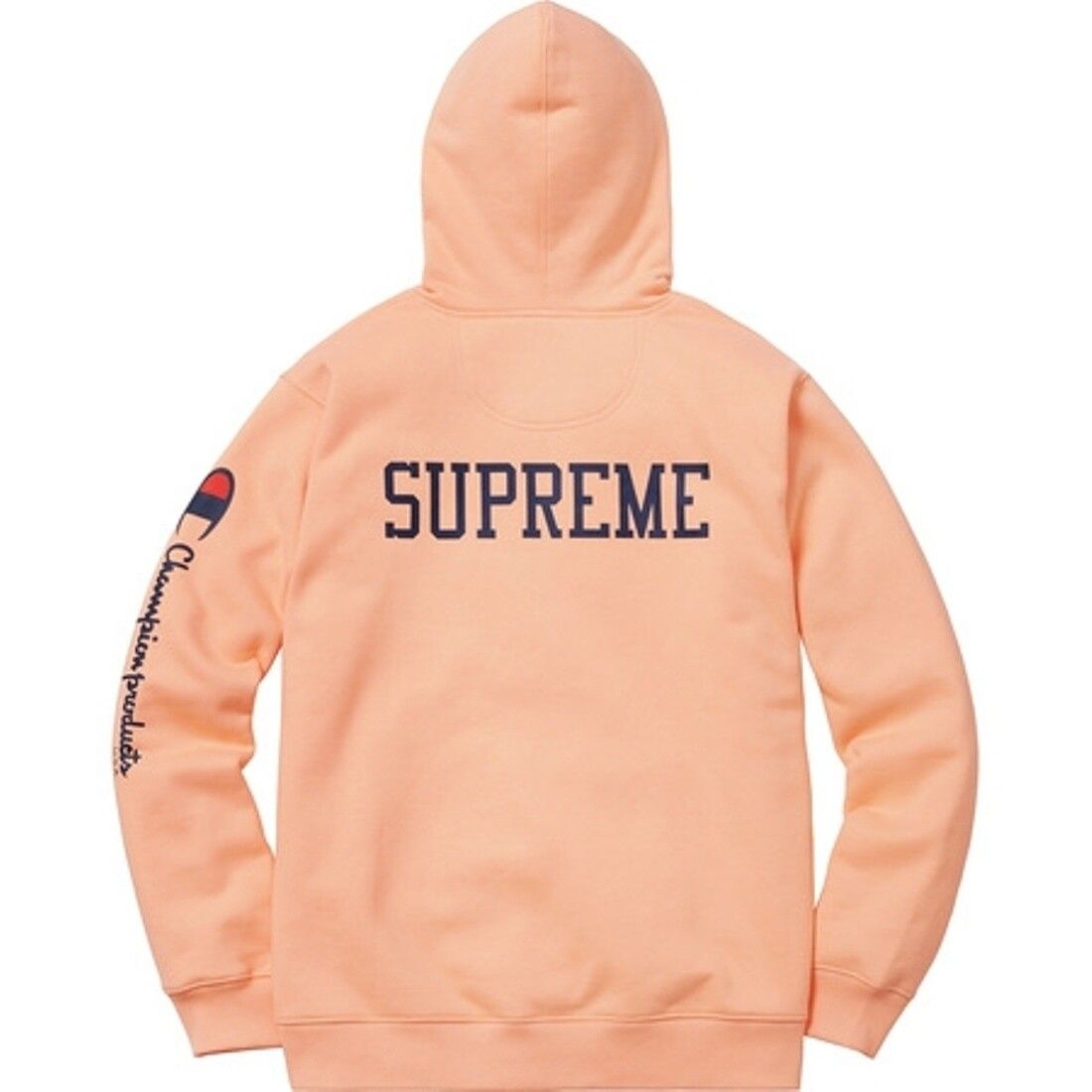Supreme Supreme x Champion Hooded Sweatshirt in Peach Size US M / EU 48-50 / 2 - 2 Preview