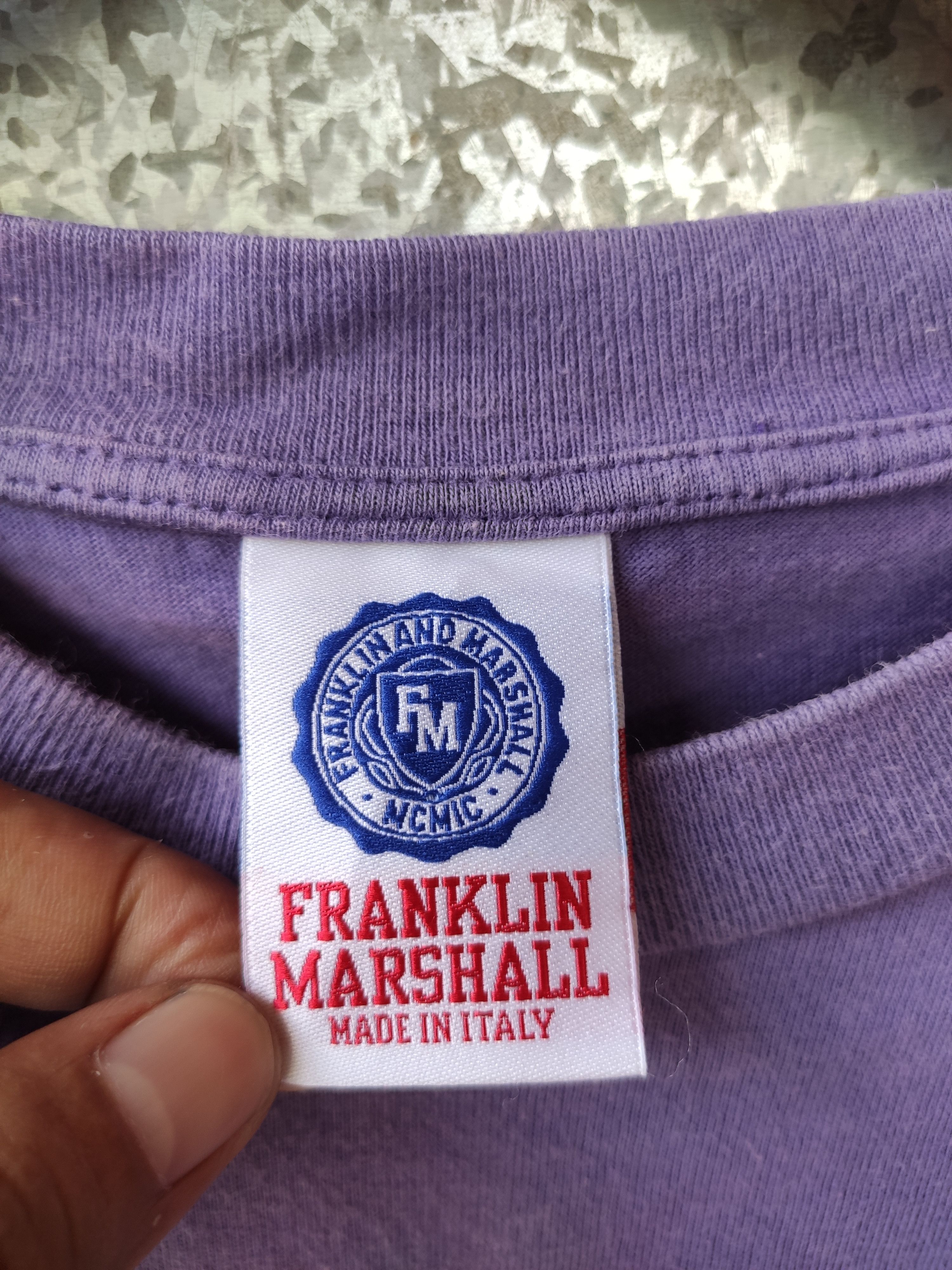 Franklin & Marshall 🔥 Franklin & Marshall t shirt spell out made in Italy Size US L / EU 52-54 / 3 - 4 Thumbnail