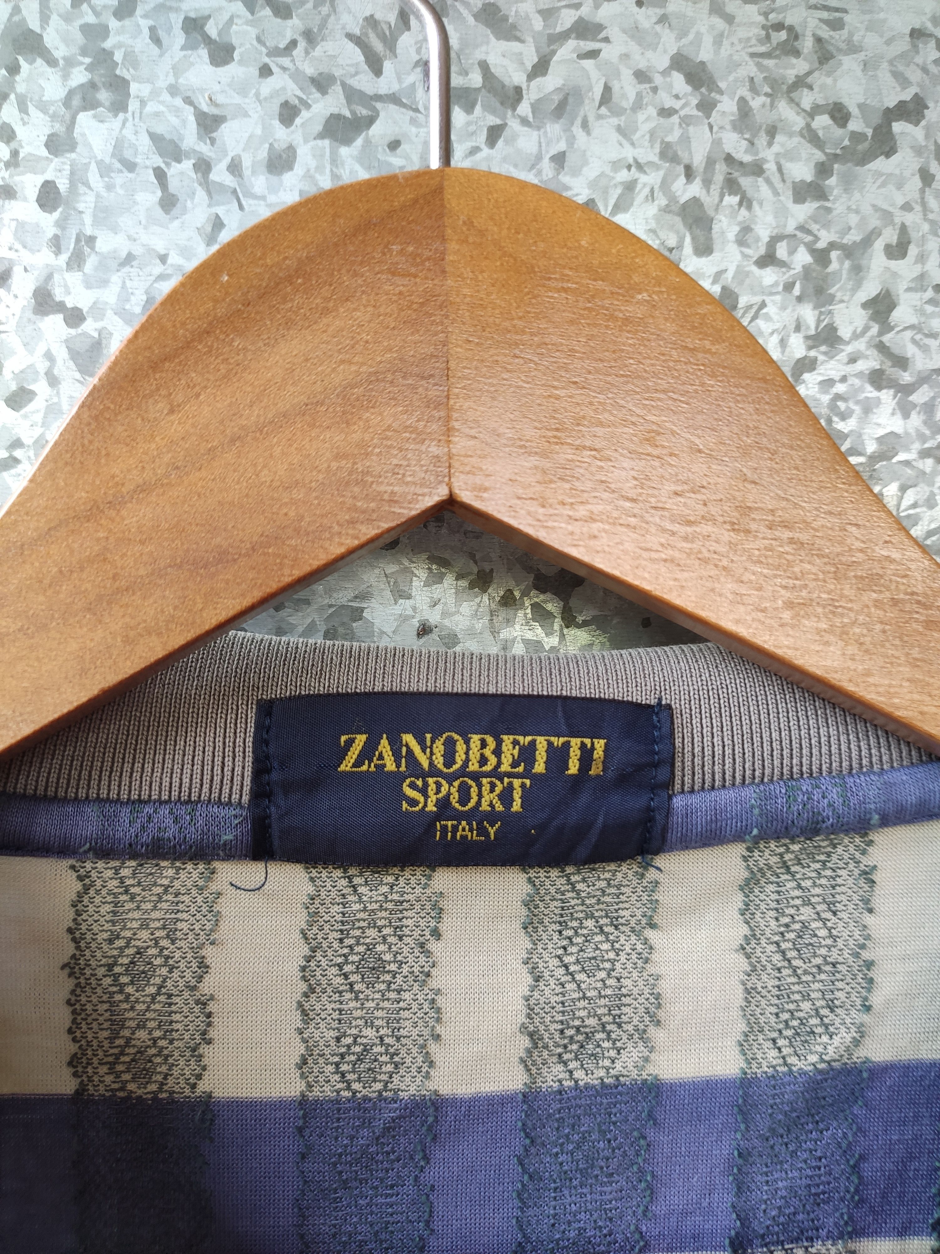Designer Vintage Zanobetti polo t shirt stripes Size US L / EU 52-54 / 3 - 4 Thumbnail