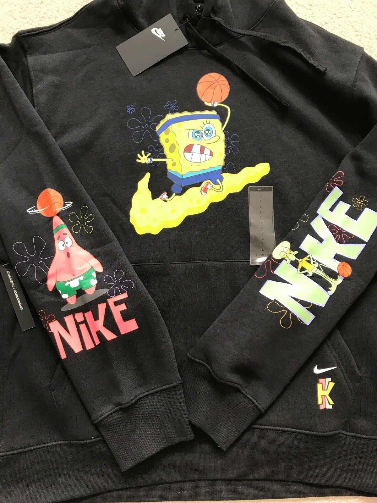 Nike spongebob hoodie kids hotsell