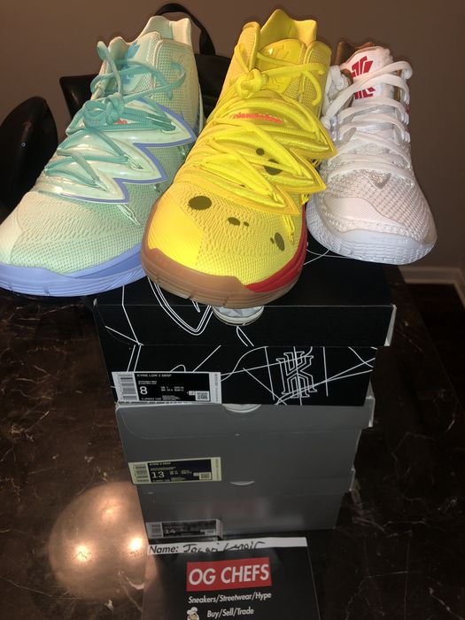 nike kyrie 2 low spongebob sandy cheeks mens