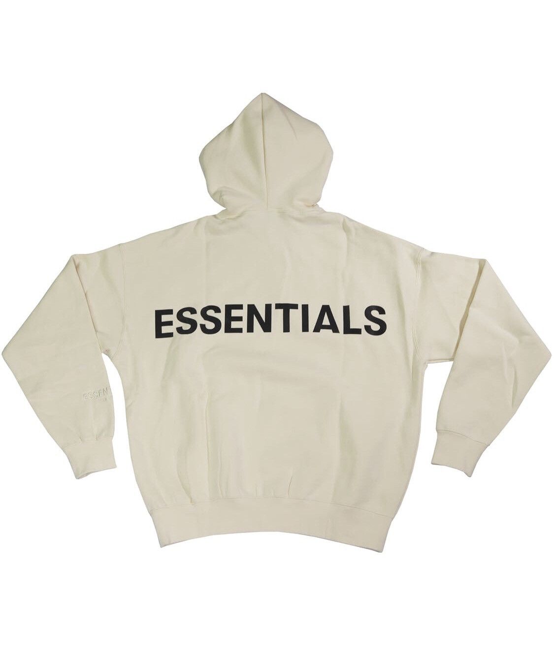 Pacsun FOG Essentials Logo Reflective Hoodie - Cream | Grailed