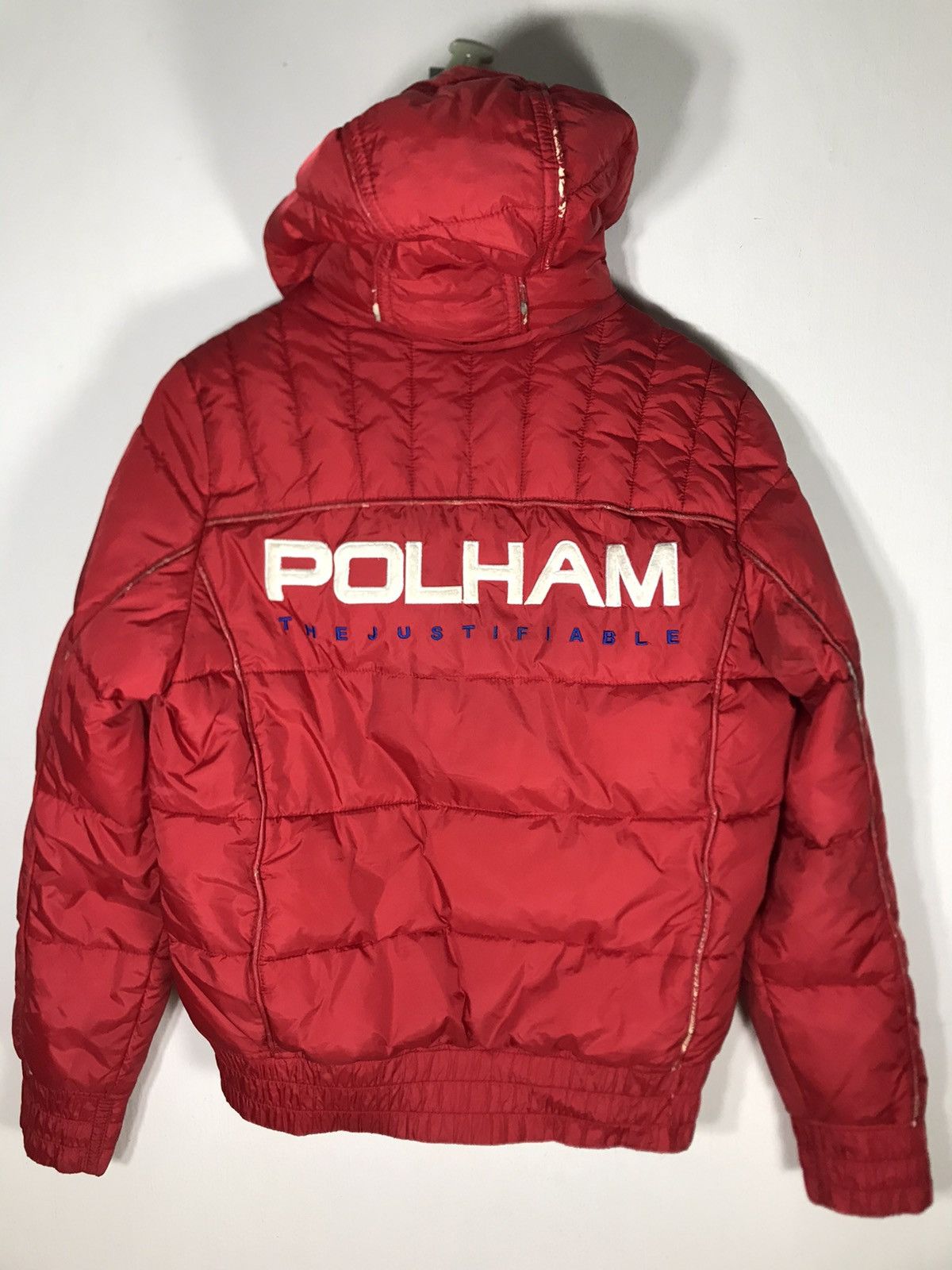 Red Jacket Polham detachable hoodie puffer jacket spell out embroidered Size US M / EU 48-50 / 2 - 4 Thumbnail