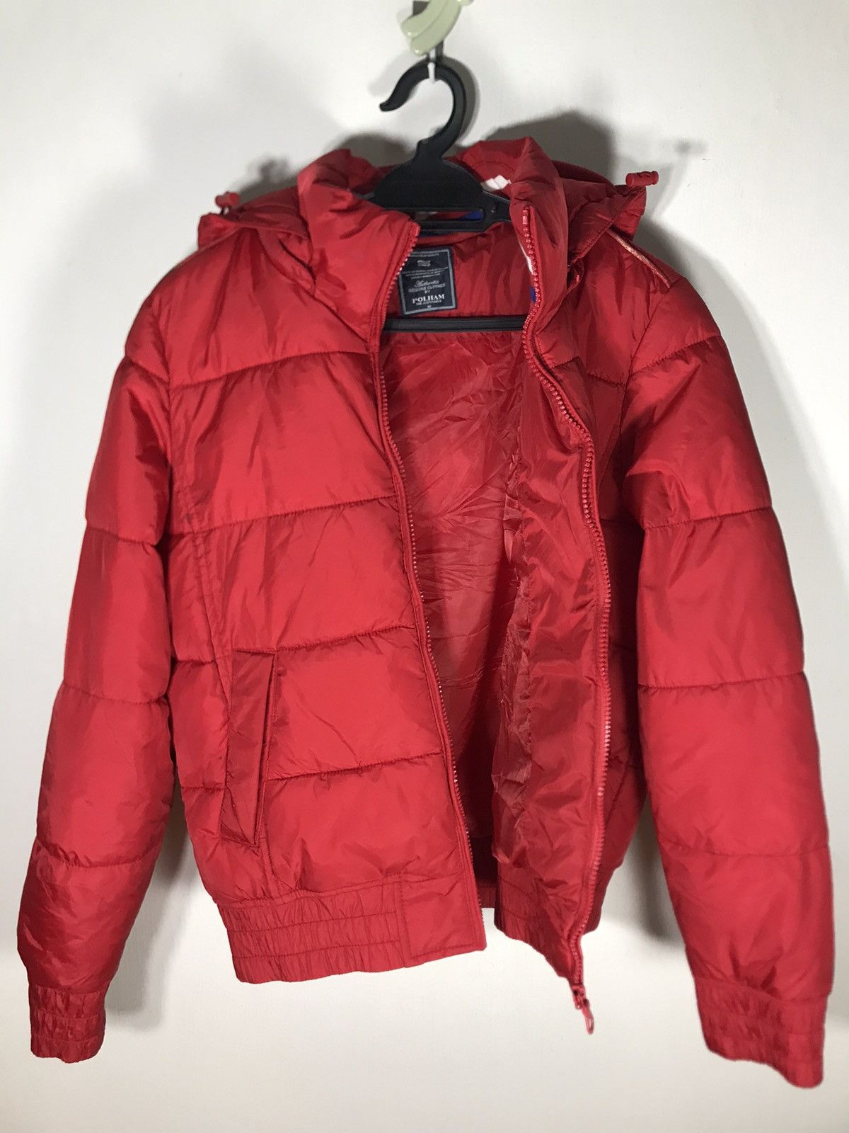 Red Jacket Polham detachable hoodie puffer jacket spell out embroidered Size US M / EU 48-50 / 2 - 7 Thumbnail