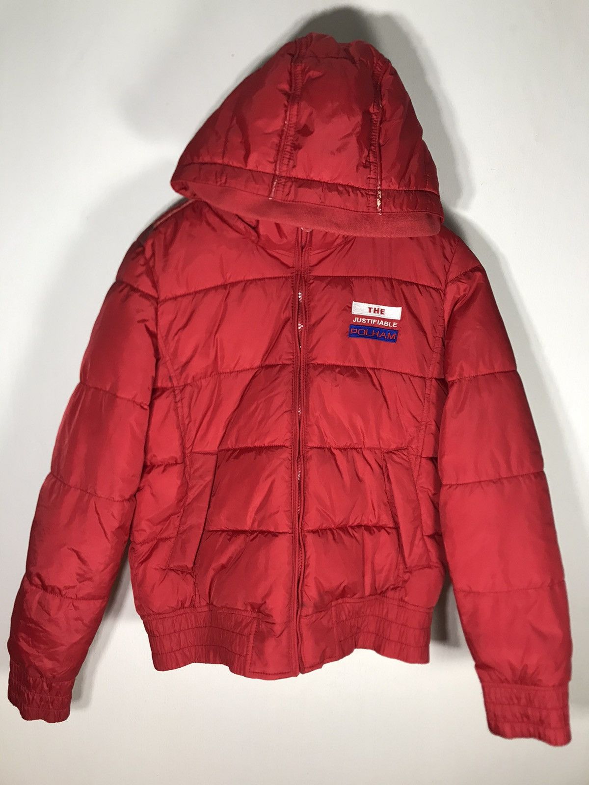Red Jacket Polham detachable hoodie puffer jacket spell out embroidered Size US M / EU 48-50 / 2 - 3 Thumbnail