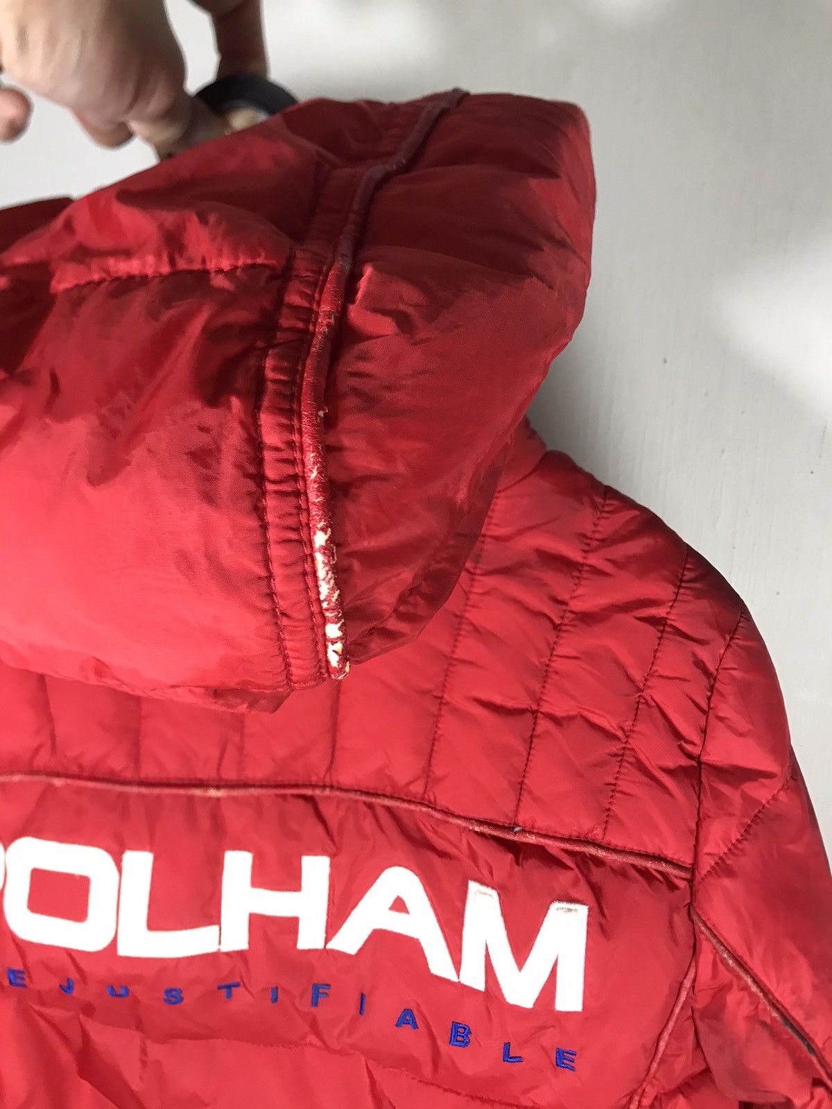 Red Jacket Polham detachable hoodie puffer jacket spell out embroidered Size US M / EU 48-50 / 2 - 14 Thumbnail