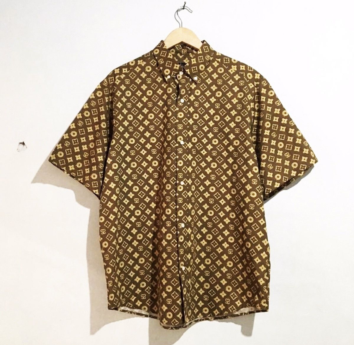 トップス 90s OLD Stussy x LV Monogram SIZE:M Stussy × Vintage Vtg Stussy lv monogram | Grailed