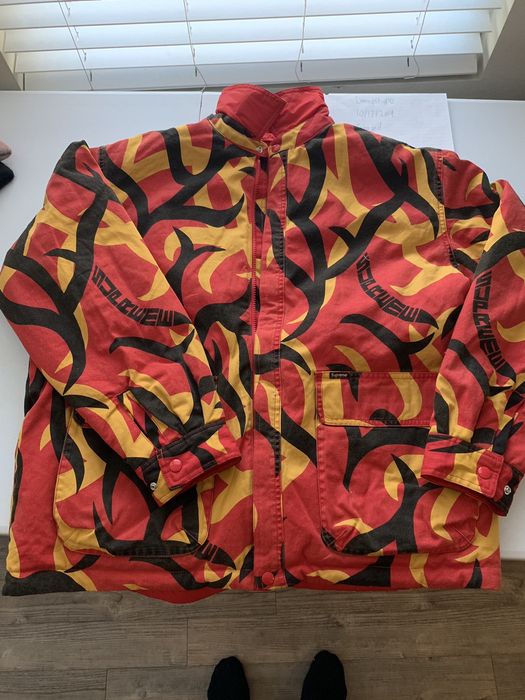 Supreme Reversible Puffy Work Jacket | Grailed