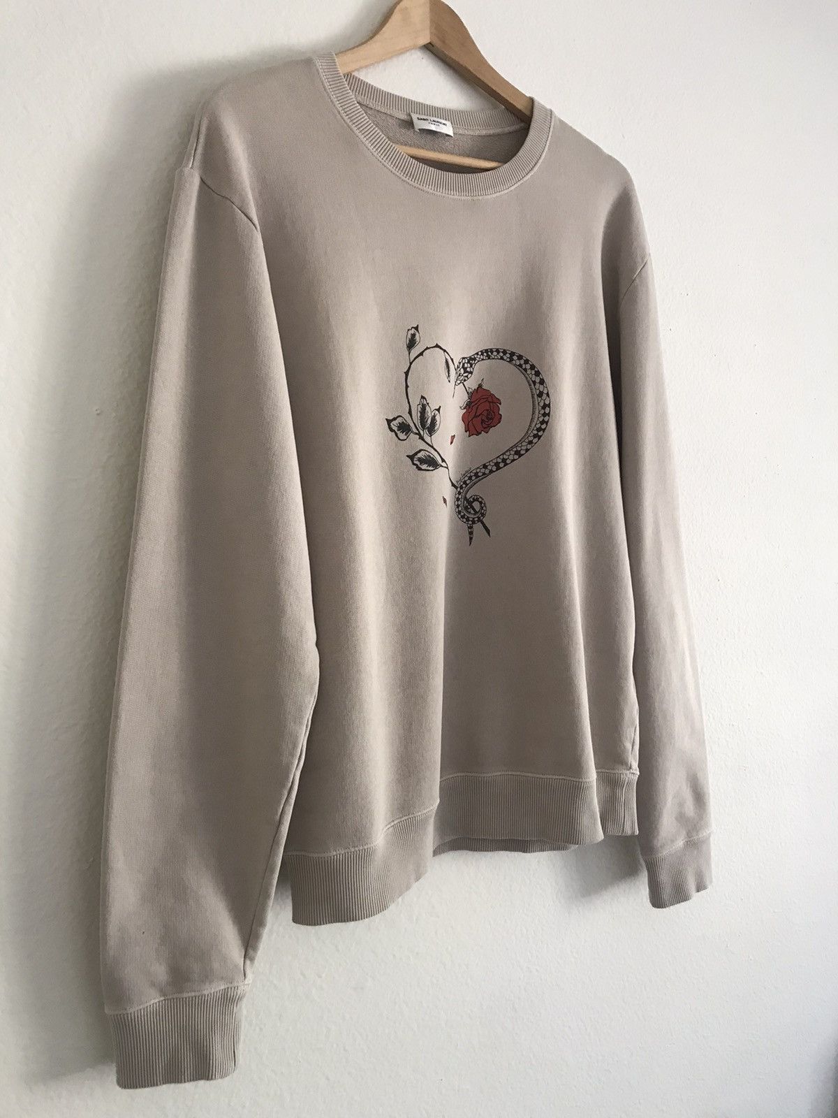 Saint laurent heart sweater sales