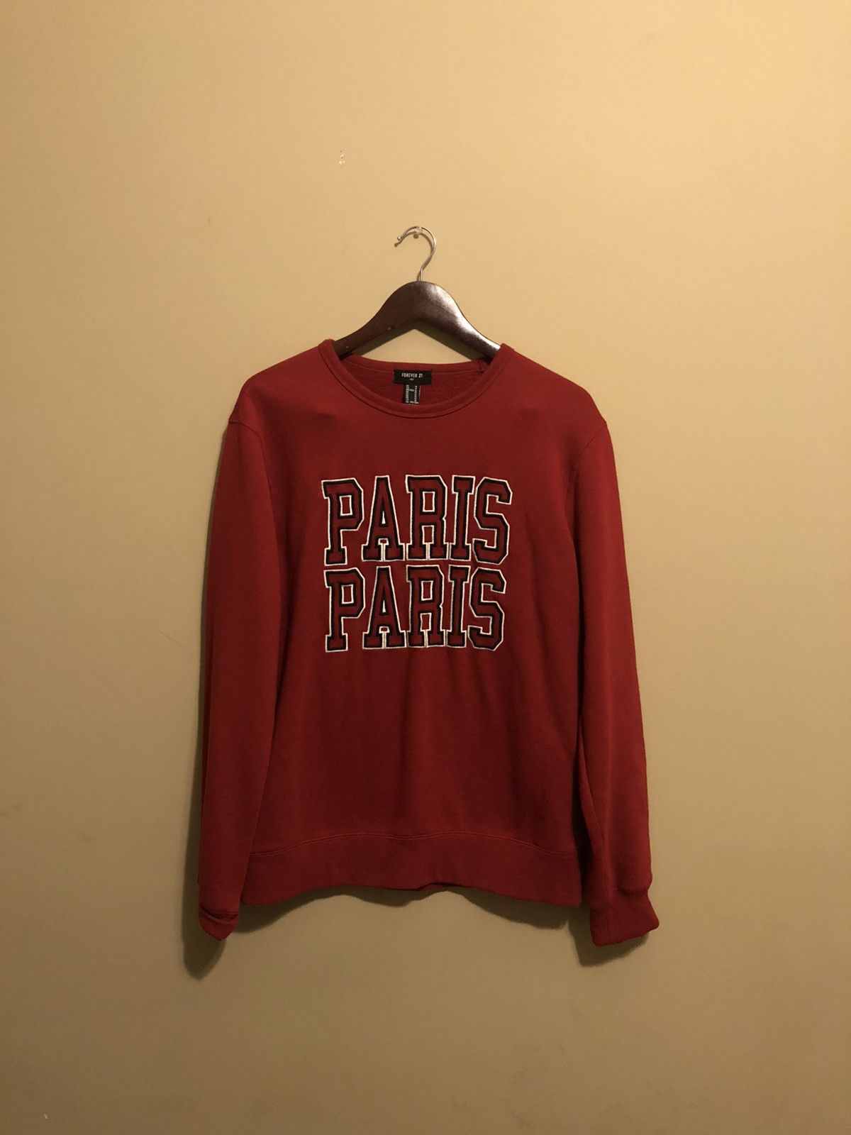 Haut Forever 21 Manches 3/4 Avec Nœud Cravate - Beige/rouille Rayé - Taille M - Neuf Avec étiquette
