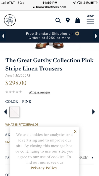 Brooks Brothers Great Gatsby Collection