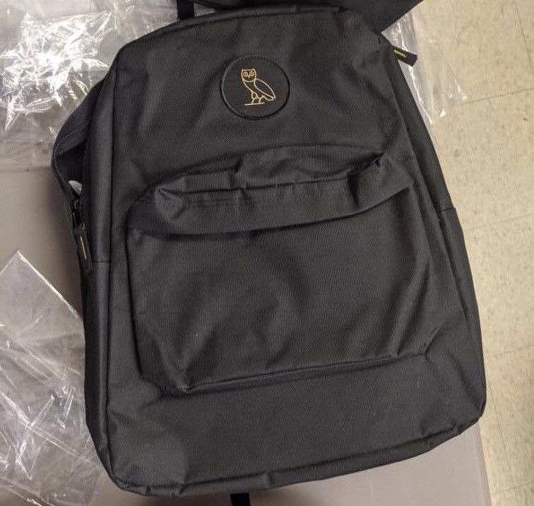 Drake × Octobers Very Own OVO Employee Exclusive Backpack Black Gold ...