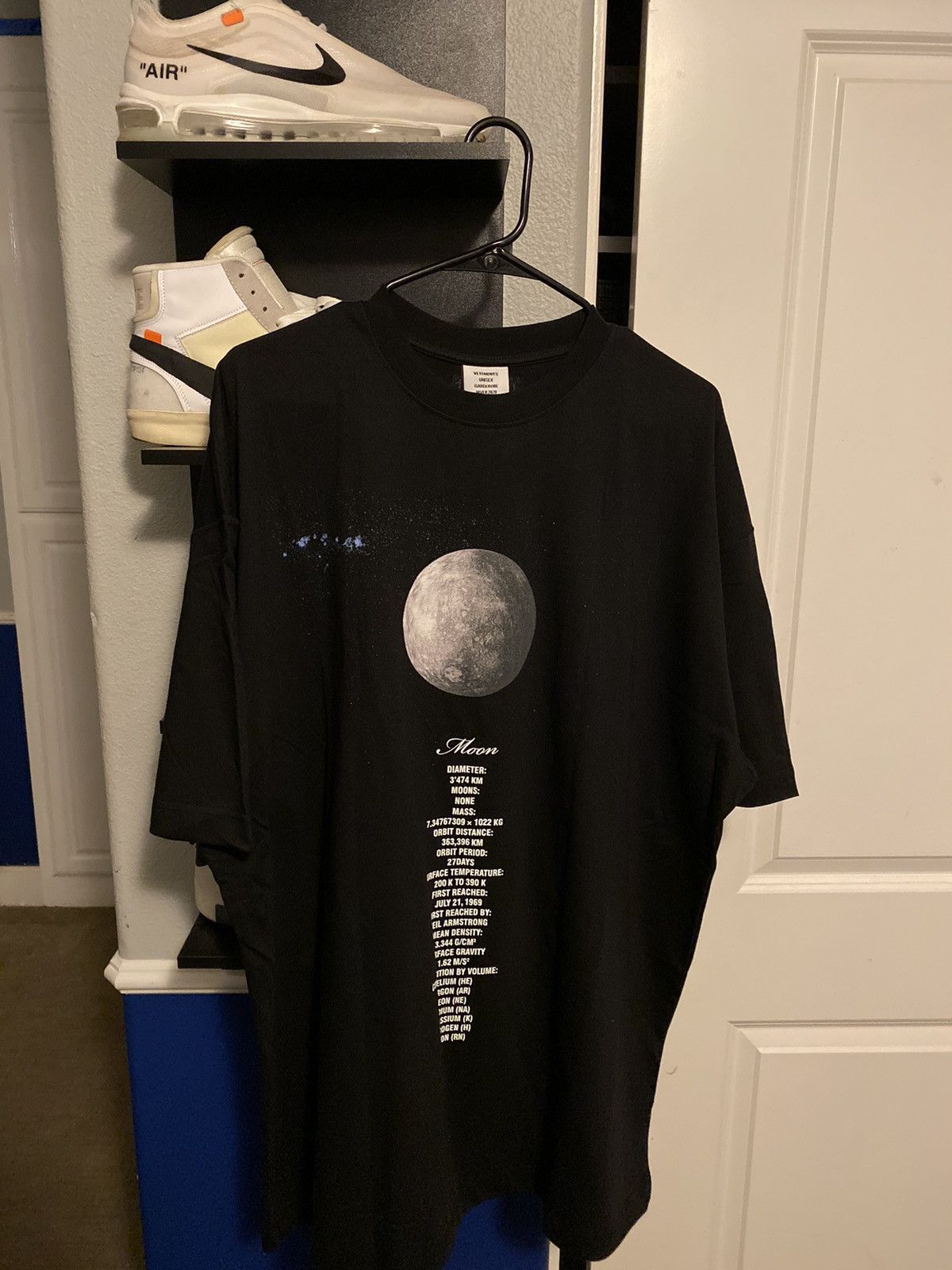 Vetements Black Moon Planet Number T-Shirt | Grailed